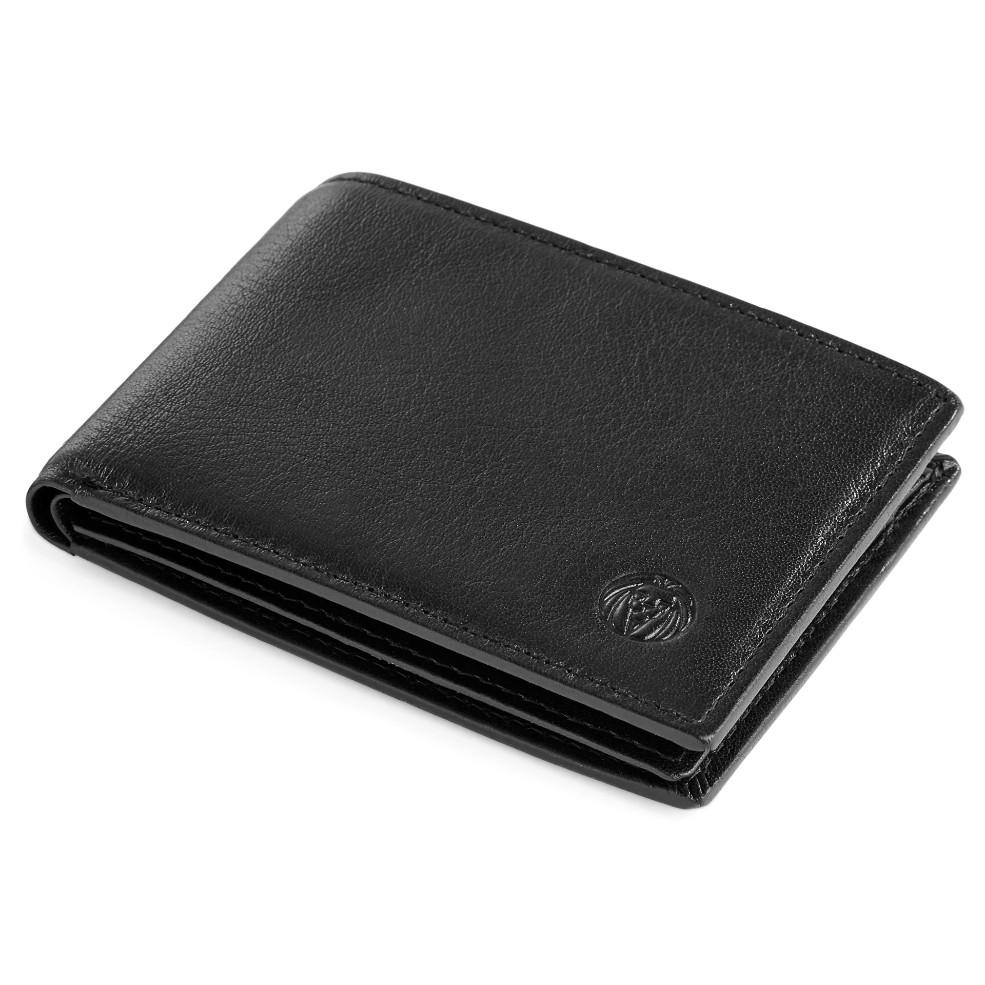 Small Black Leather Wallet | In stock! | Lucleon