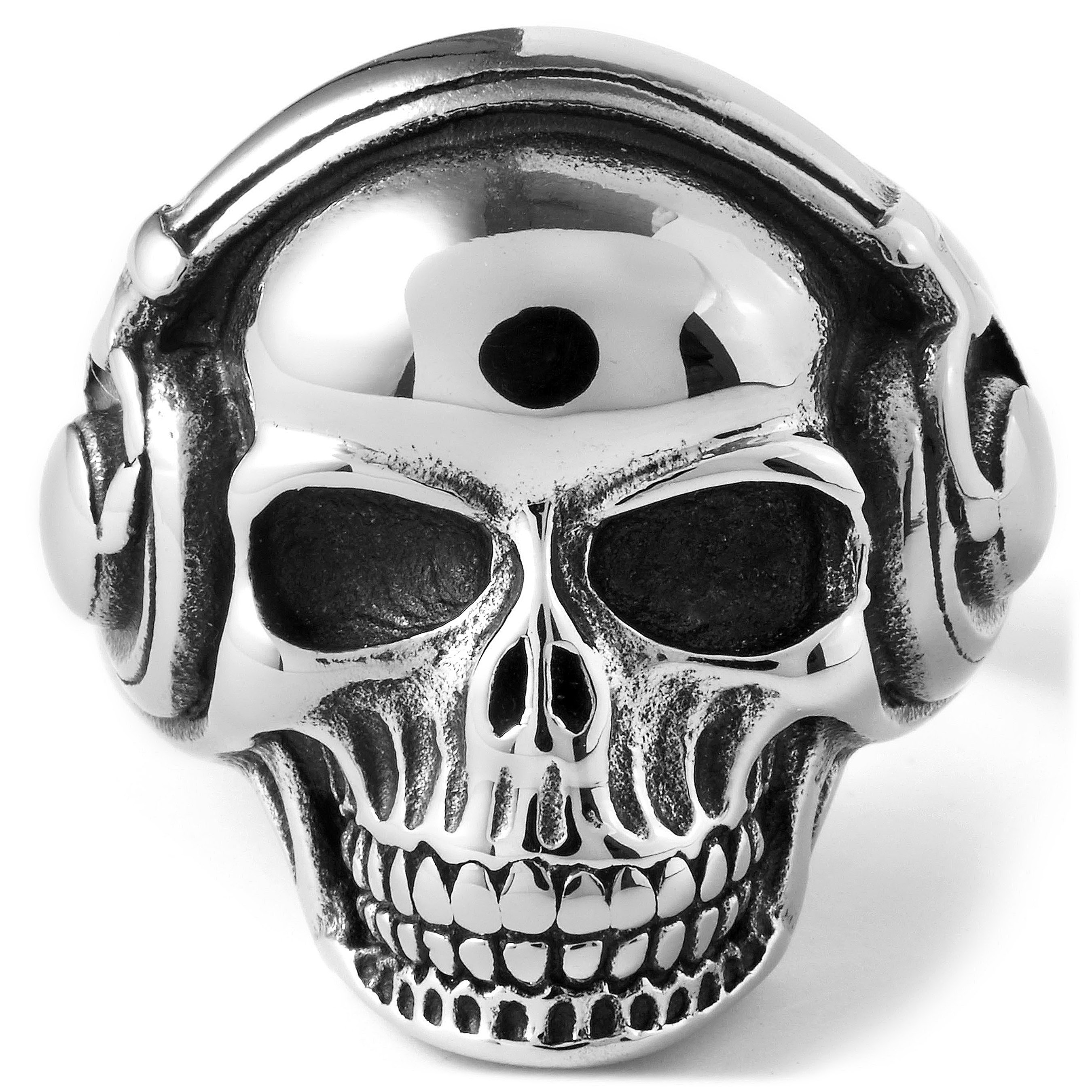 Steel Musical Skull Ring - 2