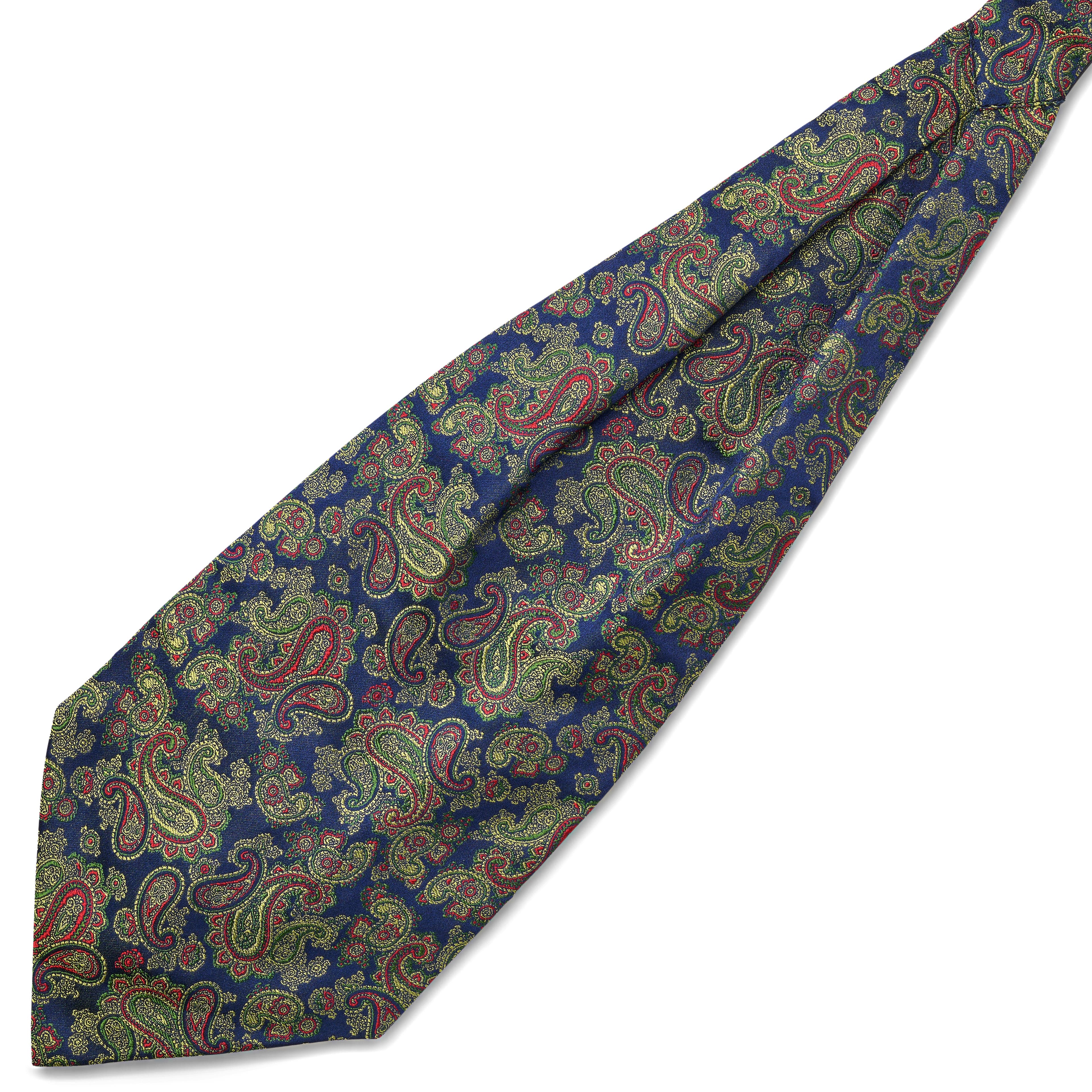 Colourful LIGHT BLUE PAISLEY Pattern Silk Ascot Colourful LIGHT BLUE PAISLEY Pattern Silk Ascot