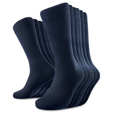 DryFeel | Опаковка от 6 чифта памучни тенис чорапи в кралско синьо DryFeel | Опаковка от 6 чифта памучни тенис чорапи в кралско синьо