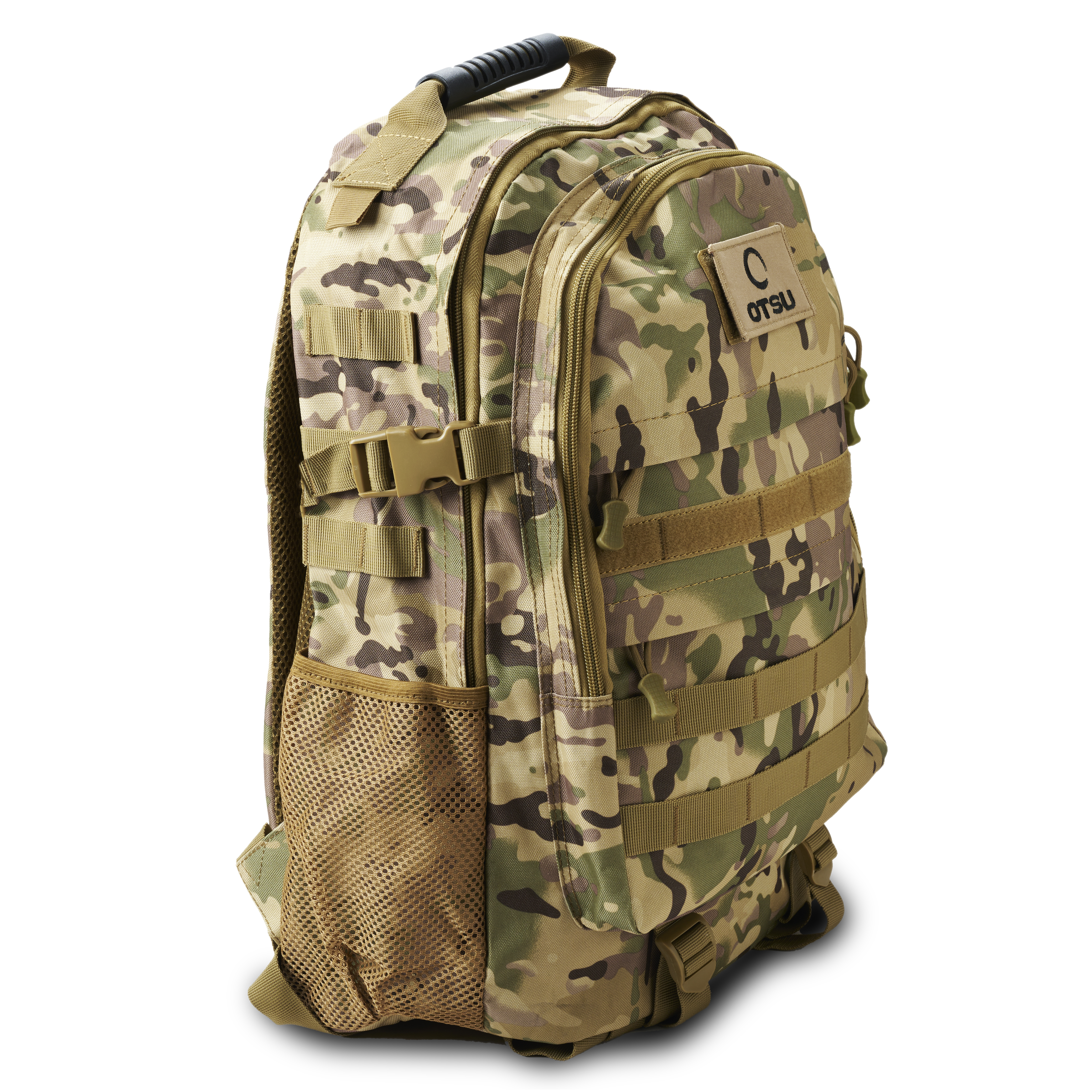 Expedition | Camouflagefarbener taktischer Rucksack mit 35 L Volumen und mehreren Fächern sowie Patch-Fläche - 2