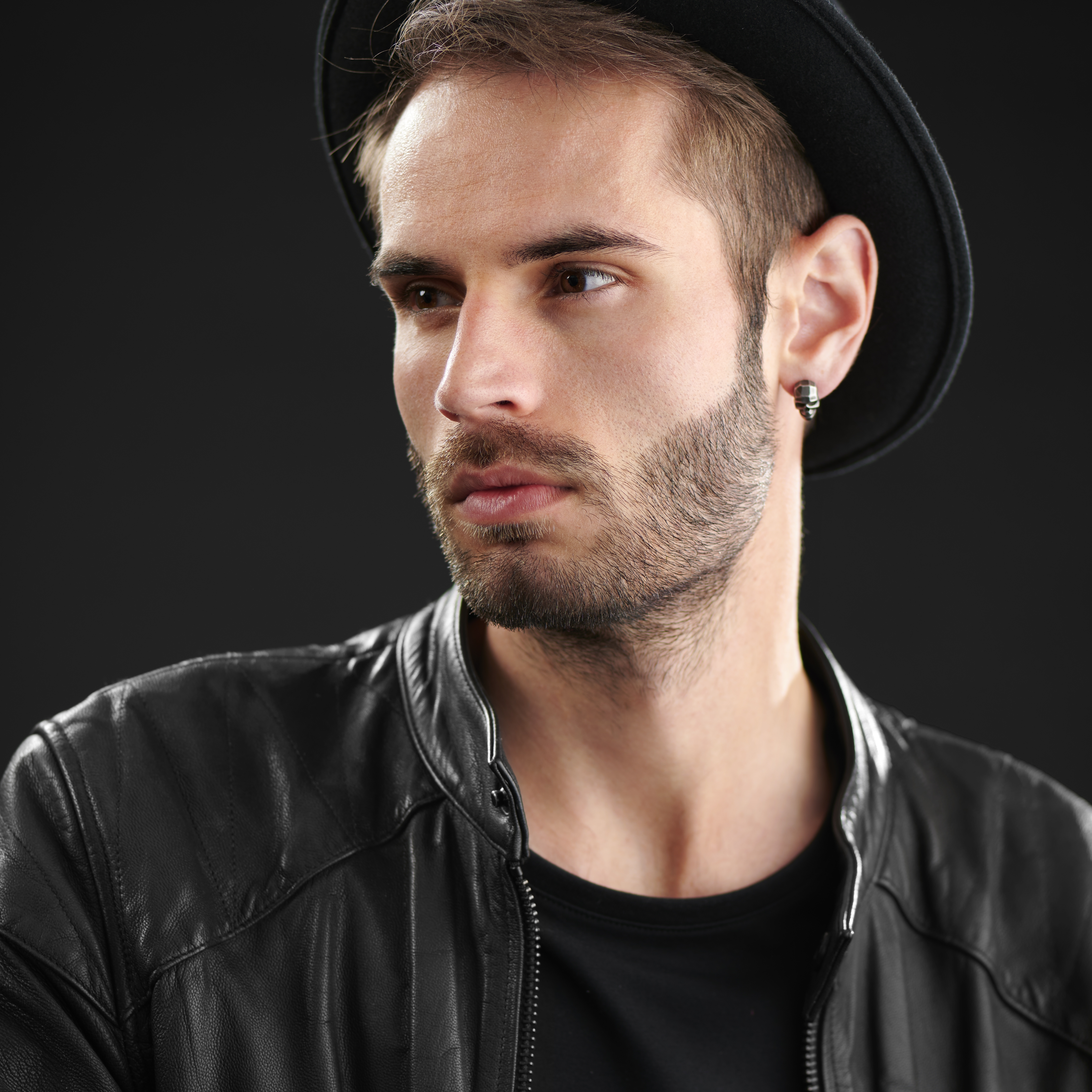 Jax Grijze Stalen Schedeloorbel - 4