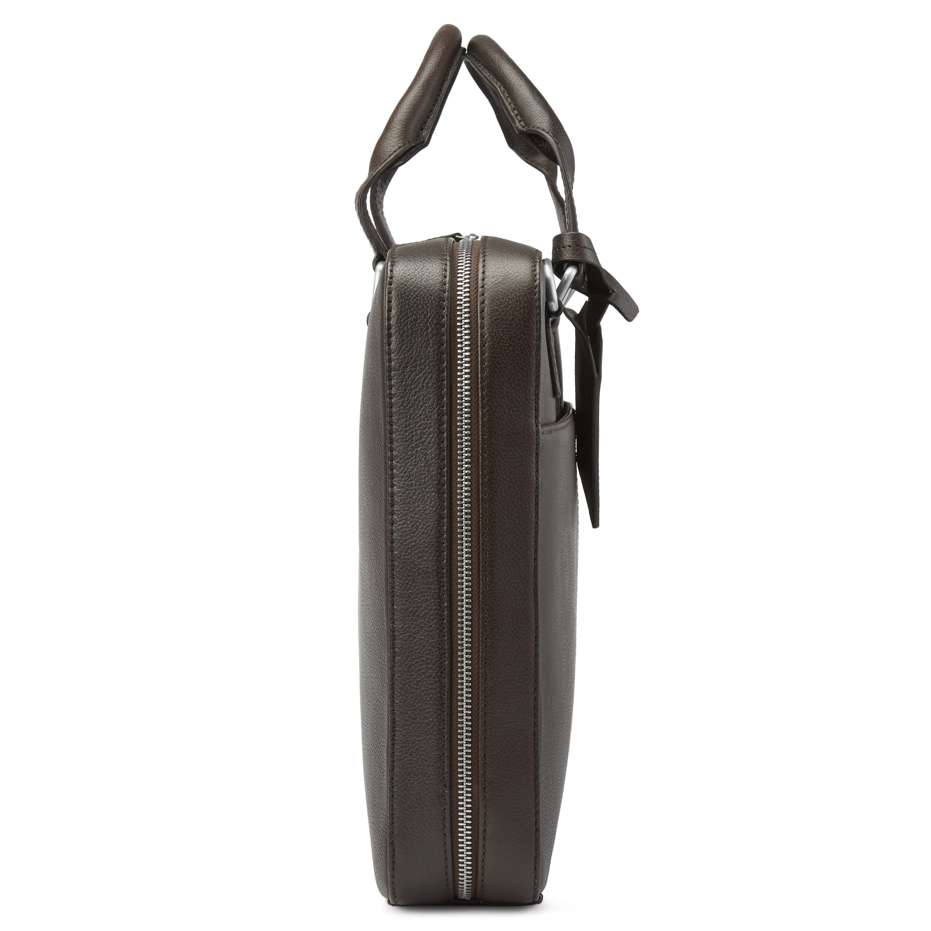 Scott Dunkelbraune Leder Laptop Aktentasche - 8