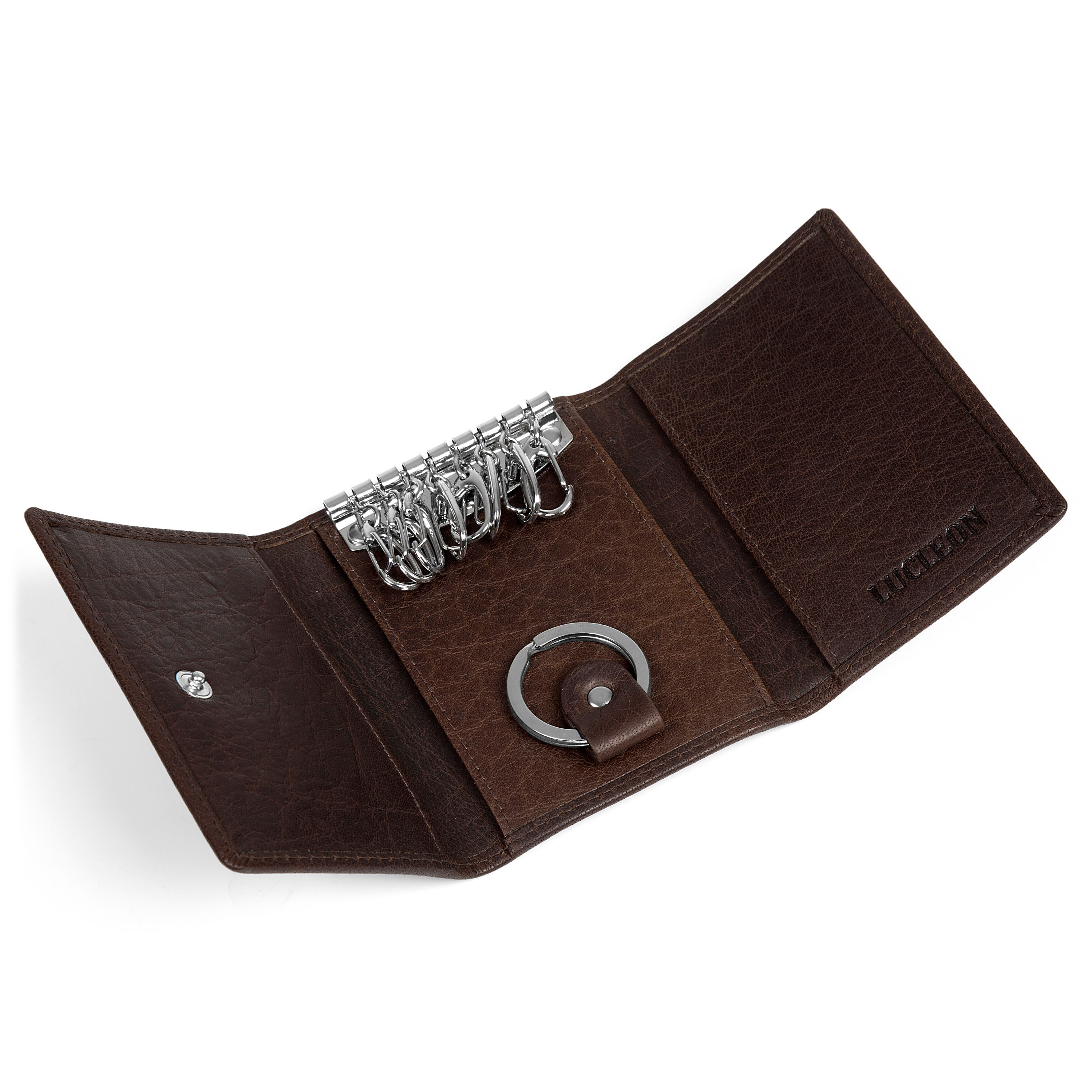 Montreal | Brown RFID Leather Key Holder | In stock! | Lucleon