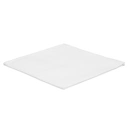 Classic White & White Edge Linen Pocket Square