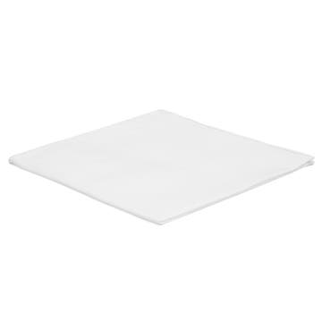 Λευκό Τετράγωνο Μαντήλι Τσέπης με Λευκές Άκρες