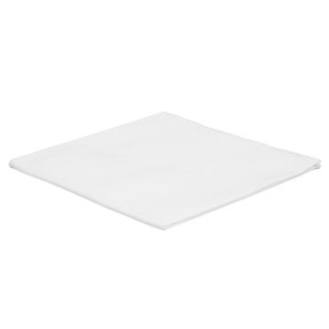 Λευκό Τετράγωνο Μαντήλι Τσέπης με Λευκές Άκρες