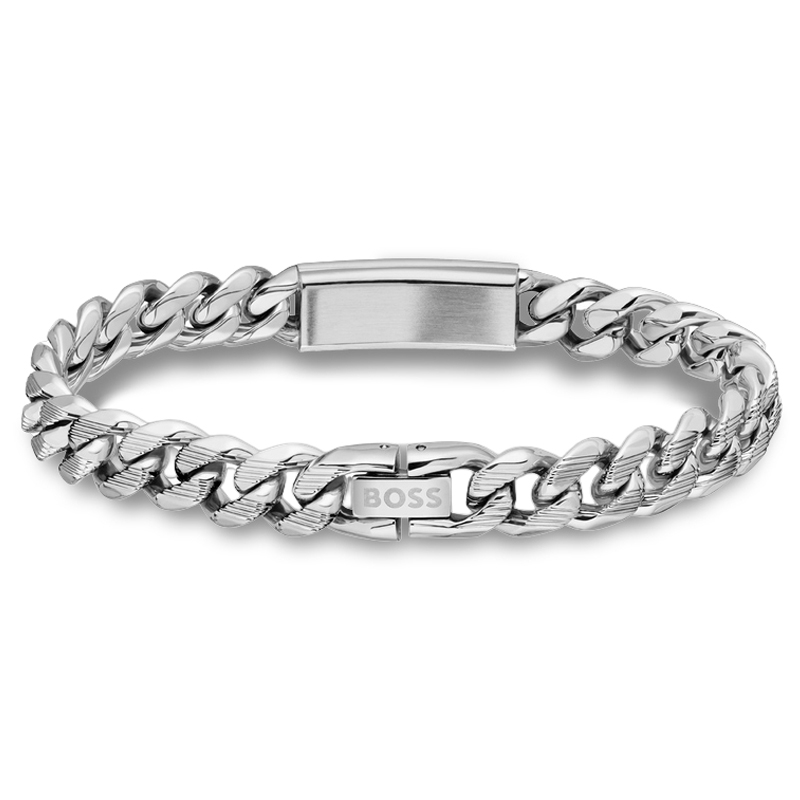 Silver-tone BOSS Kassy Emblem Bracelet - 2
