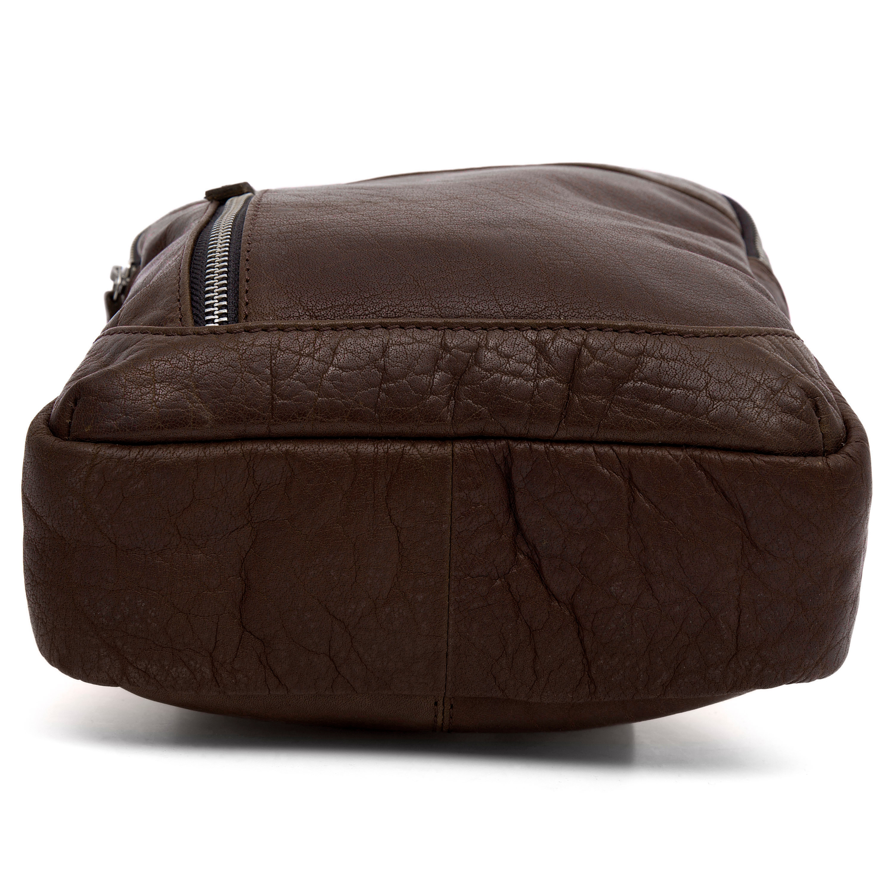 Brązowa skórzana mini torba na ramię Montreal - 6