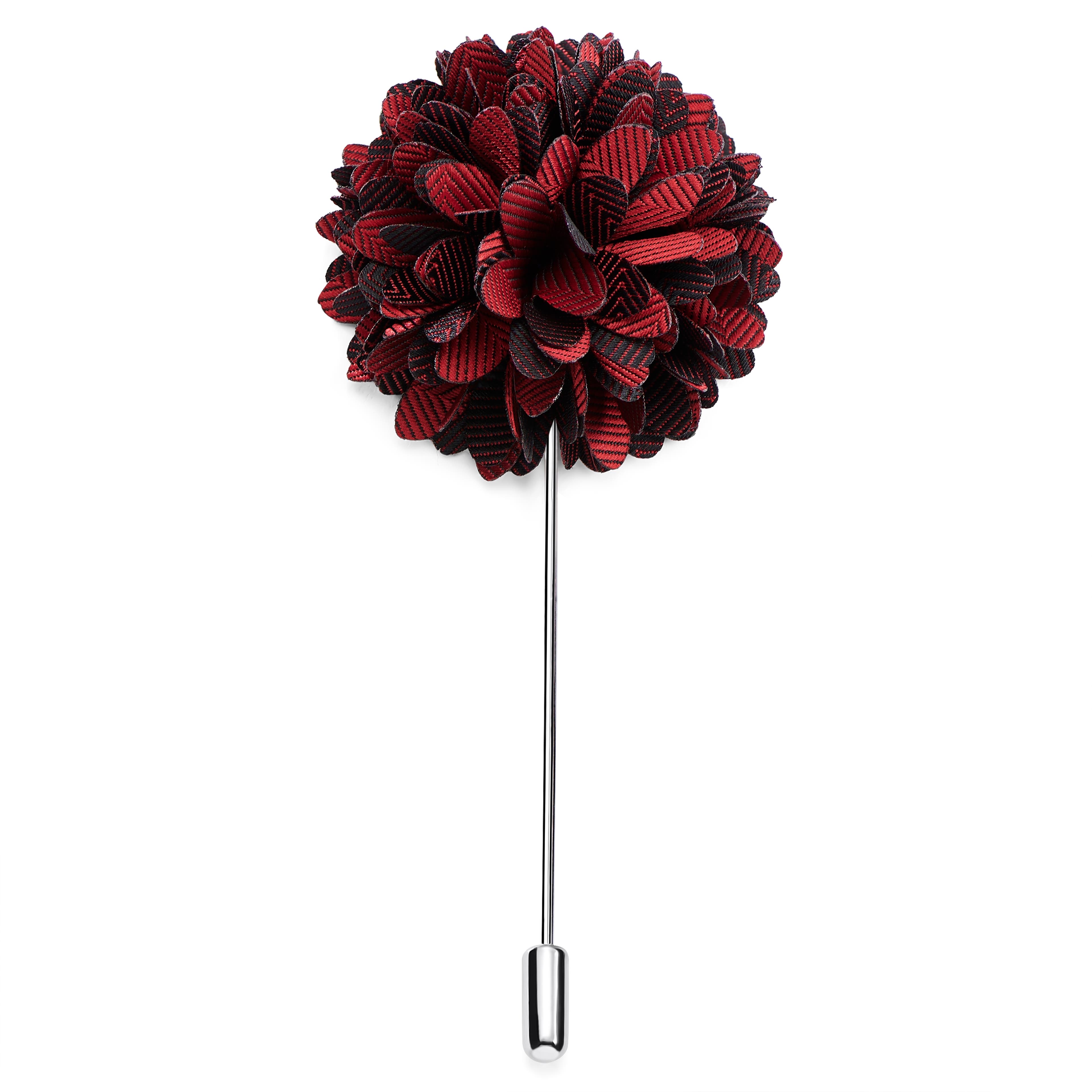 Magnolia | Deep Red Flower Lapel Pin