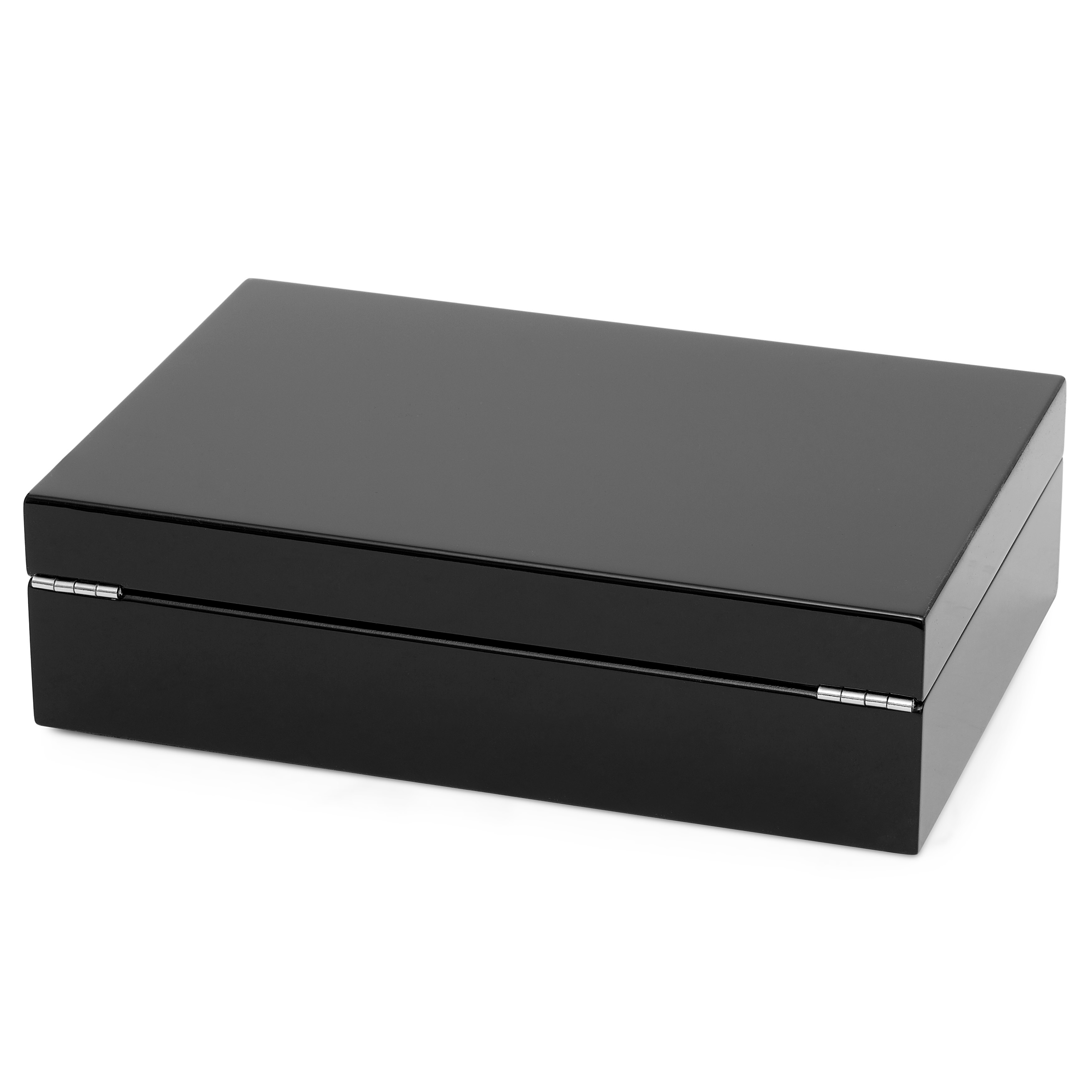 Glansig Svart Klocklåda i Trä - 10 Klockor - 3