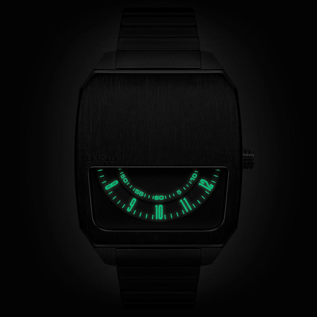 Hoc | Orologio a mezzo quadrante in acciaio inossidabile grigio canna Hoc | Orologio a mezzo quadrante in acciaio inossidabile grigio canna