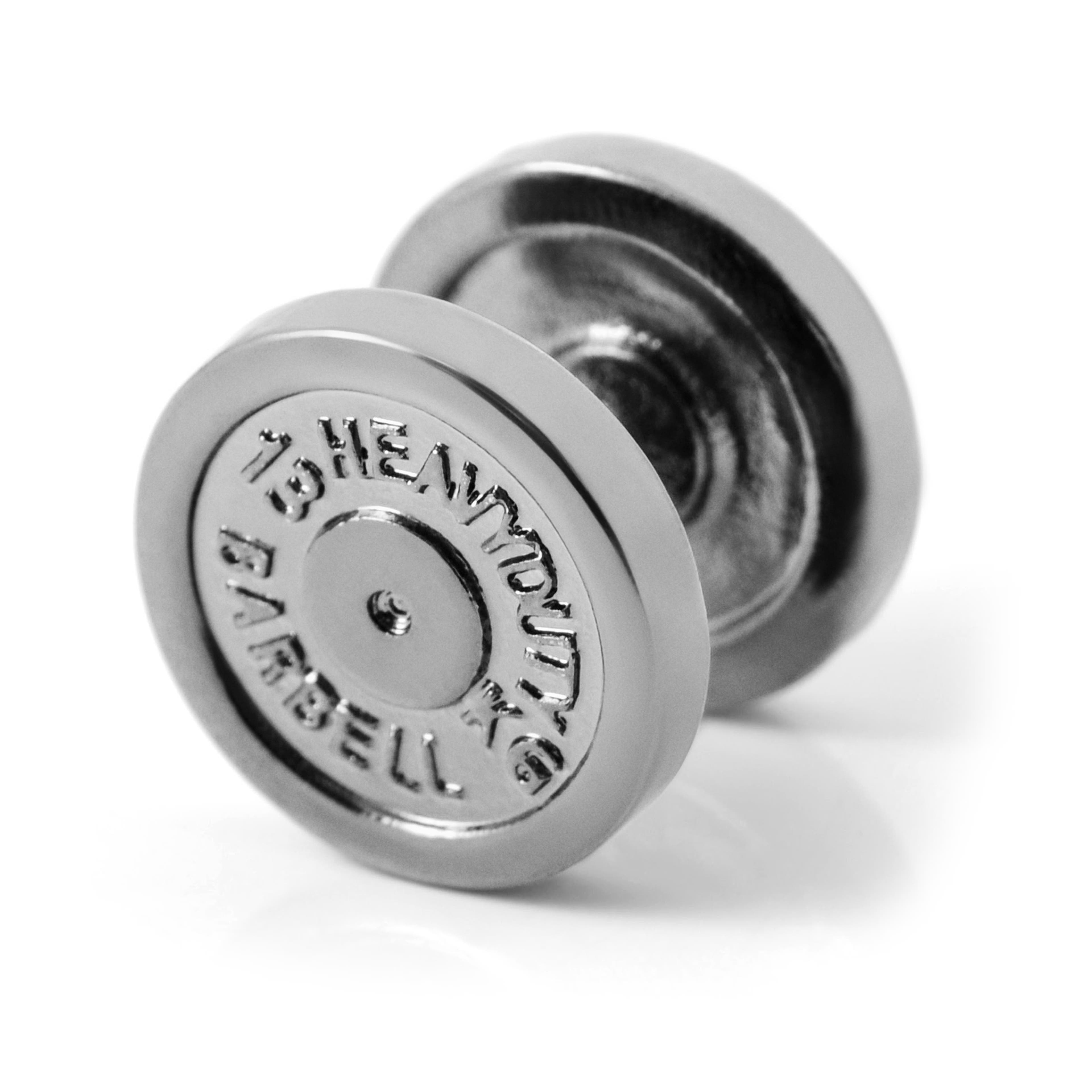 Satago | 1/2" (12 mm) Stainless Steel Dumbbell Faux Plug Stud Earring Satago | 1/2" (12 mm) Stainless Steel Dumbbell Faux Plug Stud Earring