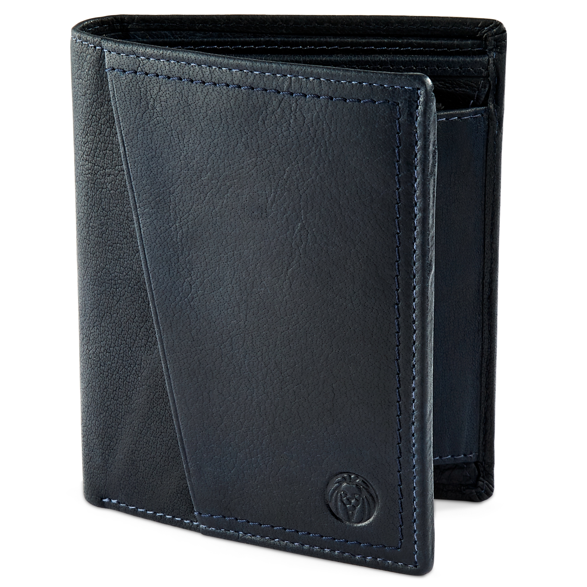 Montreal Rustic Navy Blue RFID Leather Wallet - 1