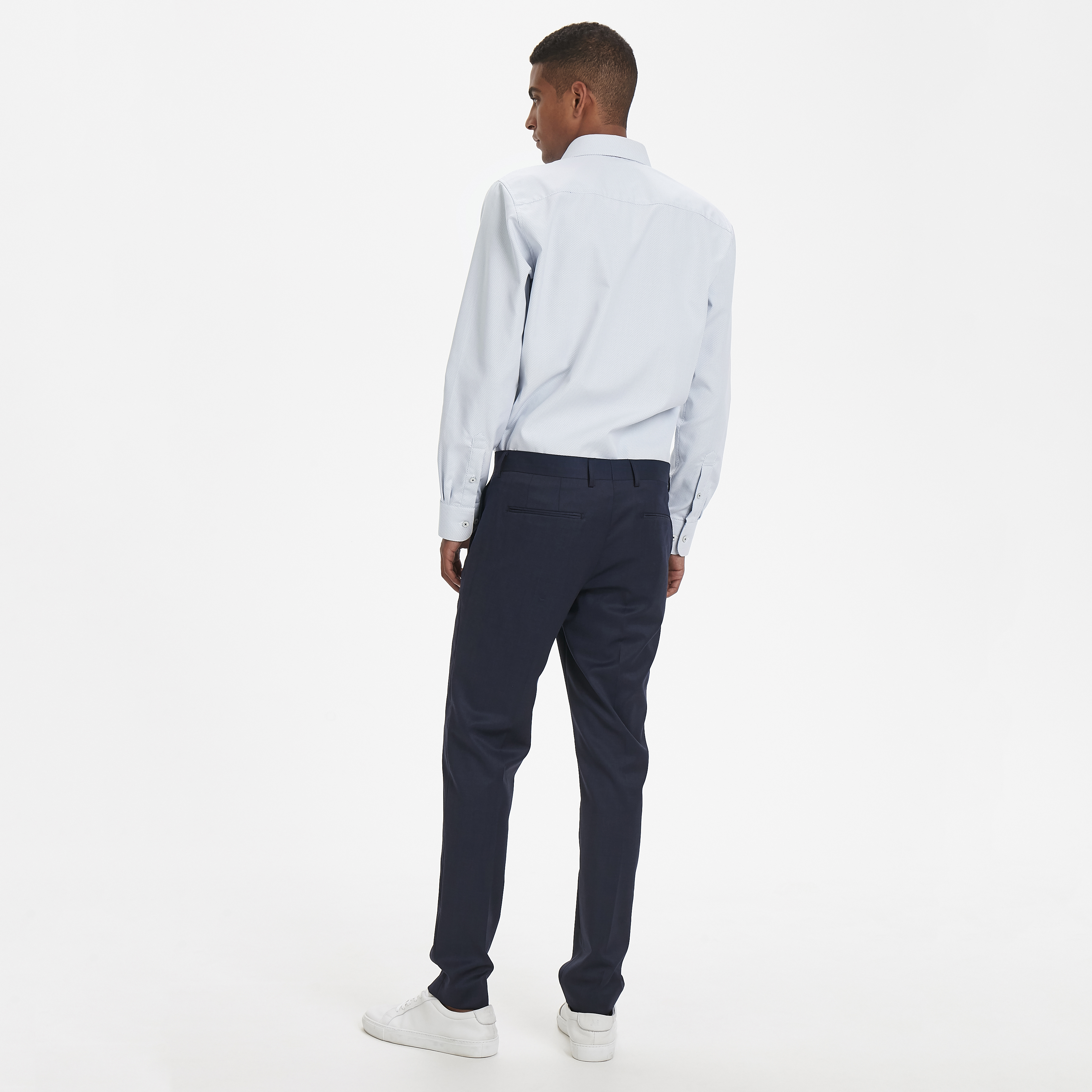 Camisa blanca con minilunares Marc - 7
