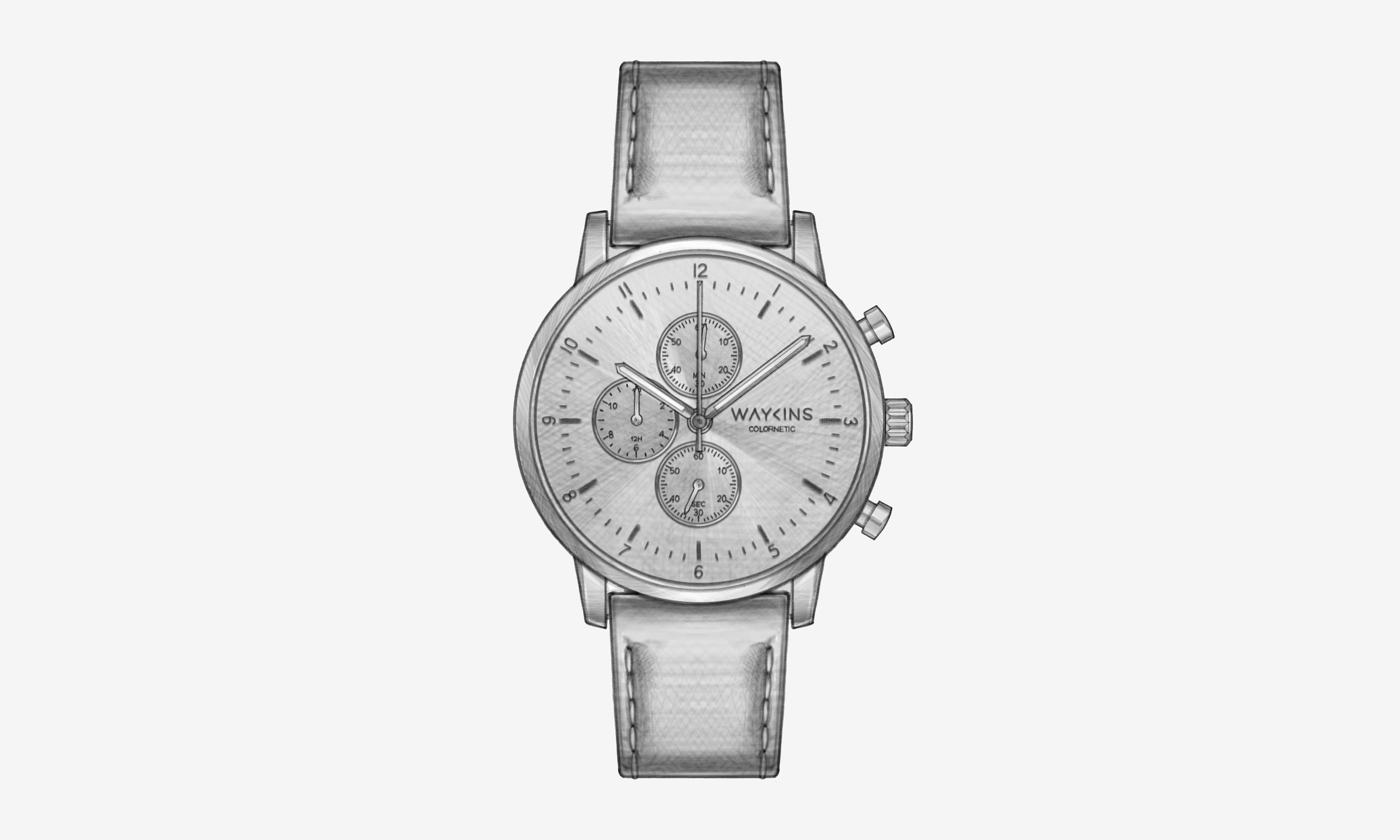 manualen for colornetic chrono klokker med fargeskiftende urskive