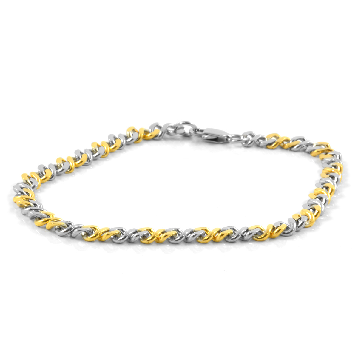 Kulta/Hopea Rannekoru Teräksestä - 1