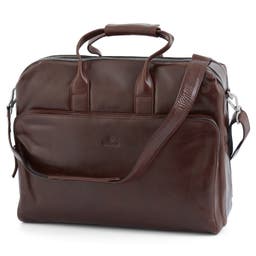 Jasper | Large Chocolate Brown Leather Shoulder Bag