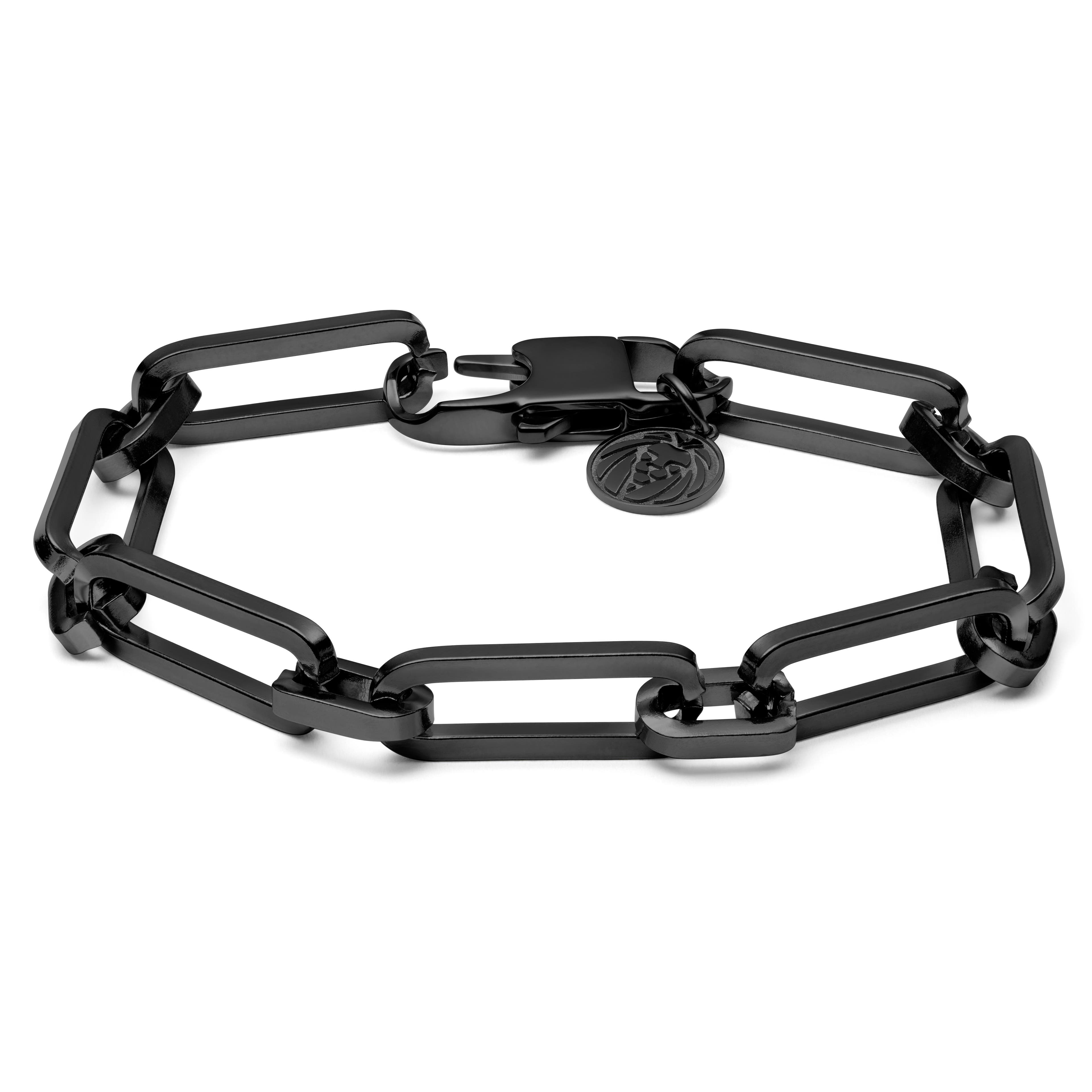 Amager | Gunmetal Stainless Steel Cable Chain Bracelet