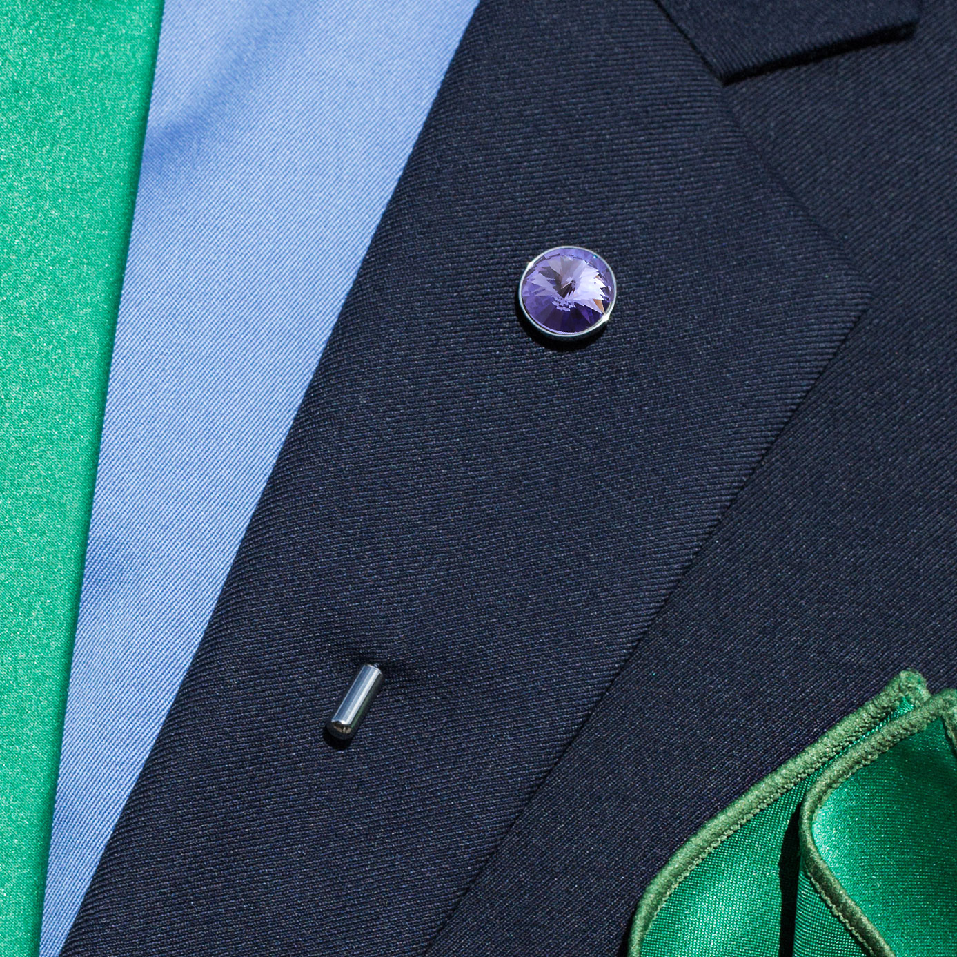 Glamorös Lila Kavajnål - 3