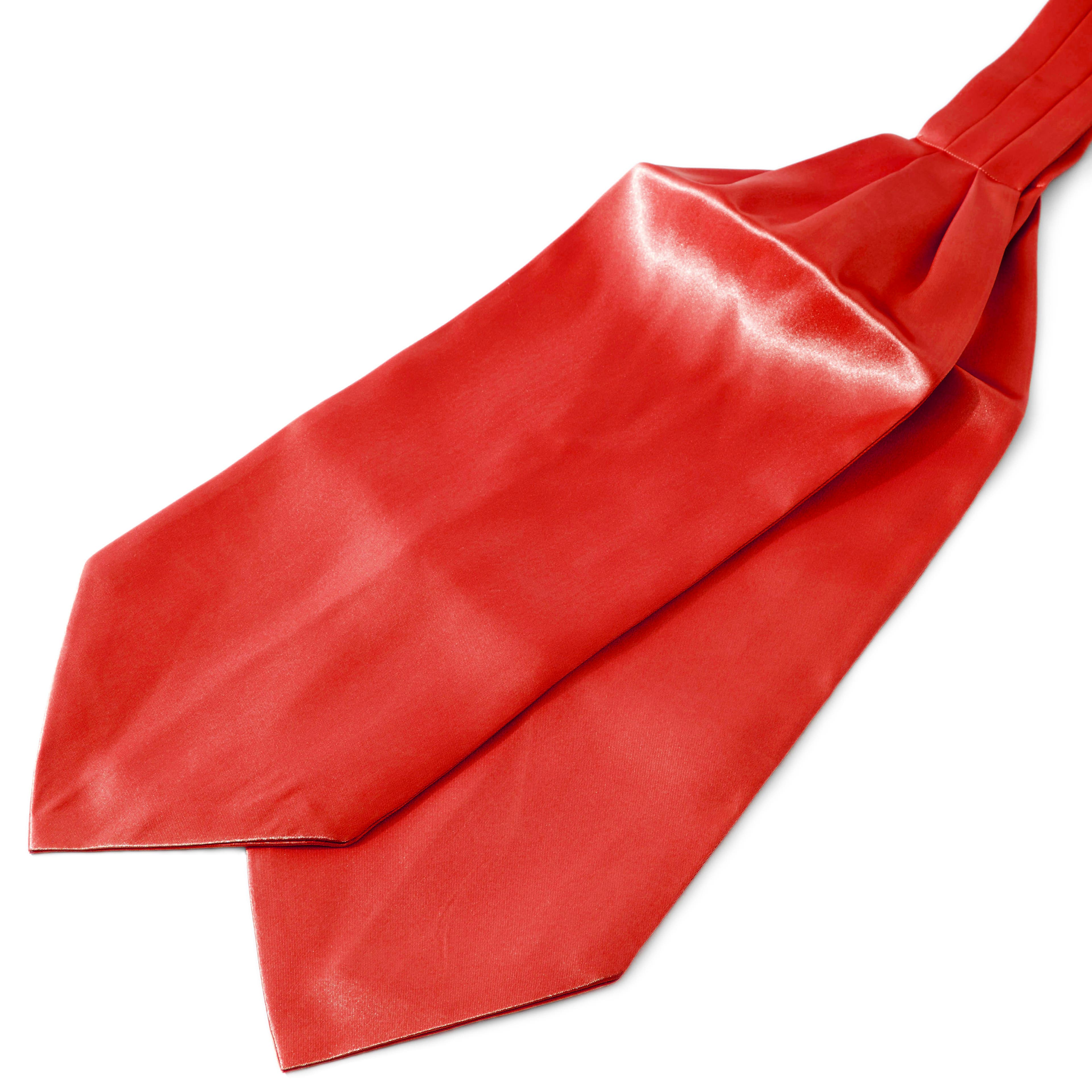 Fényes vörös egyszerű kravátli