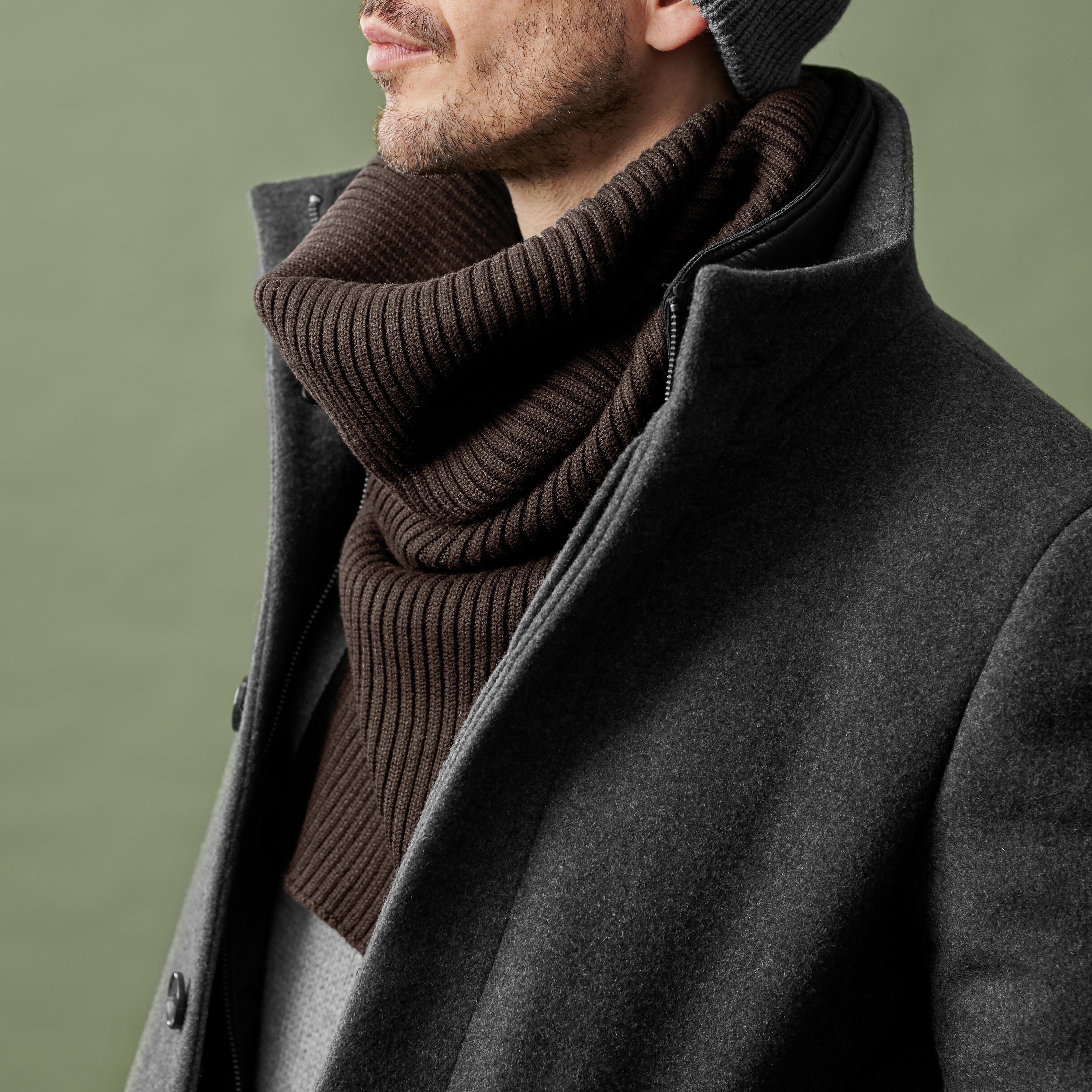 Écharpe tube brune Frederick Urban - 4