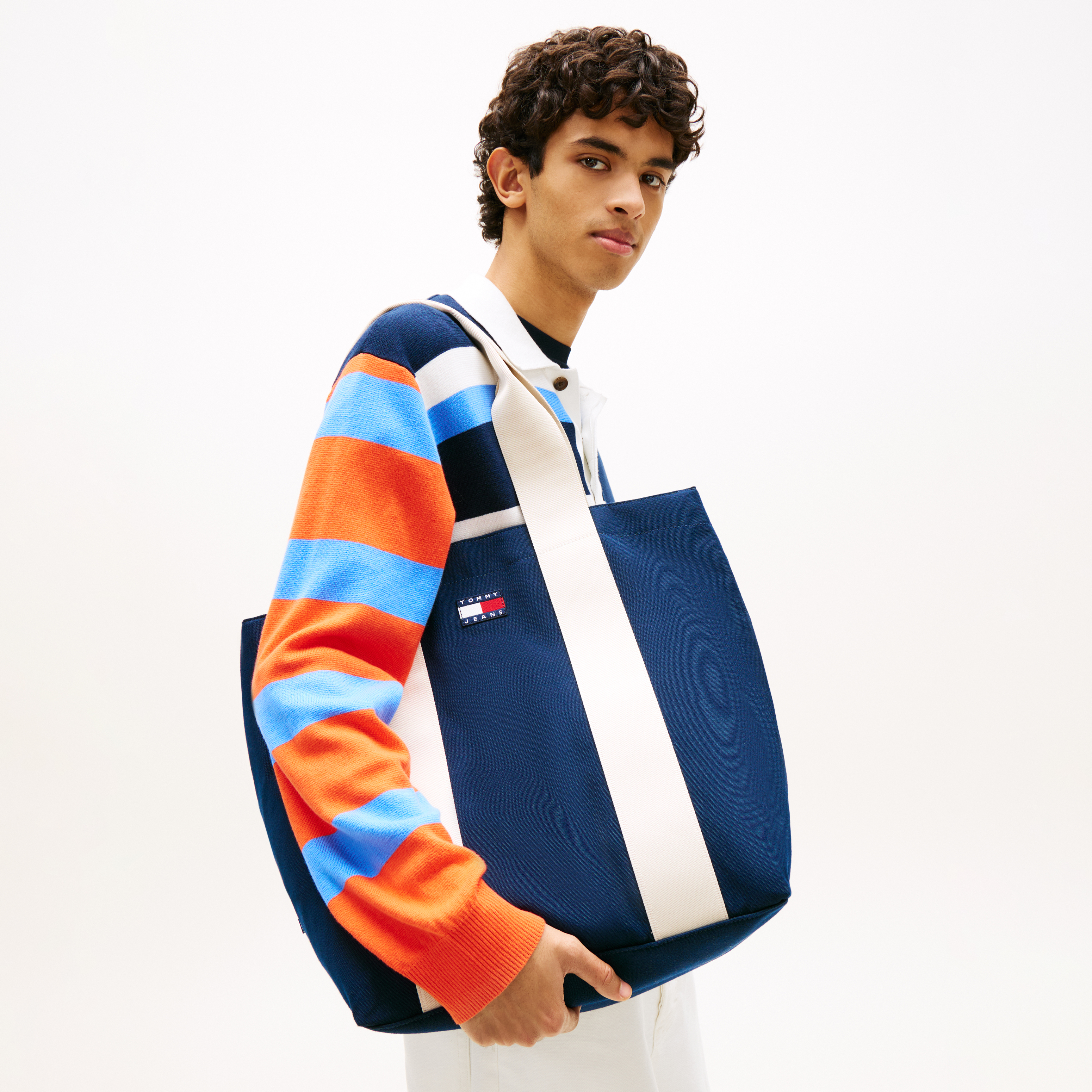 Tommy Jeans | Tmavě modrá a bílá tote taška - 2