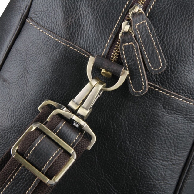 Rjava usnjena nočna torba - 5