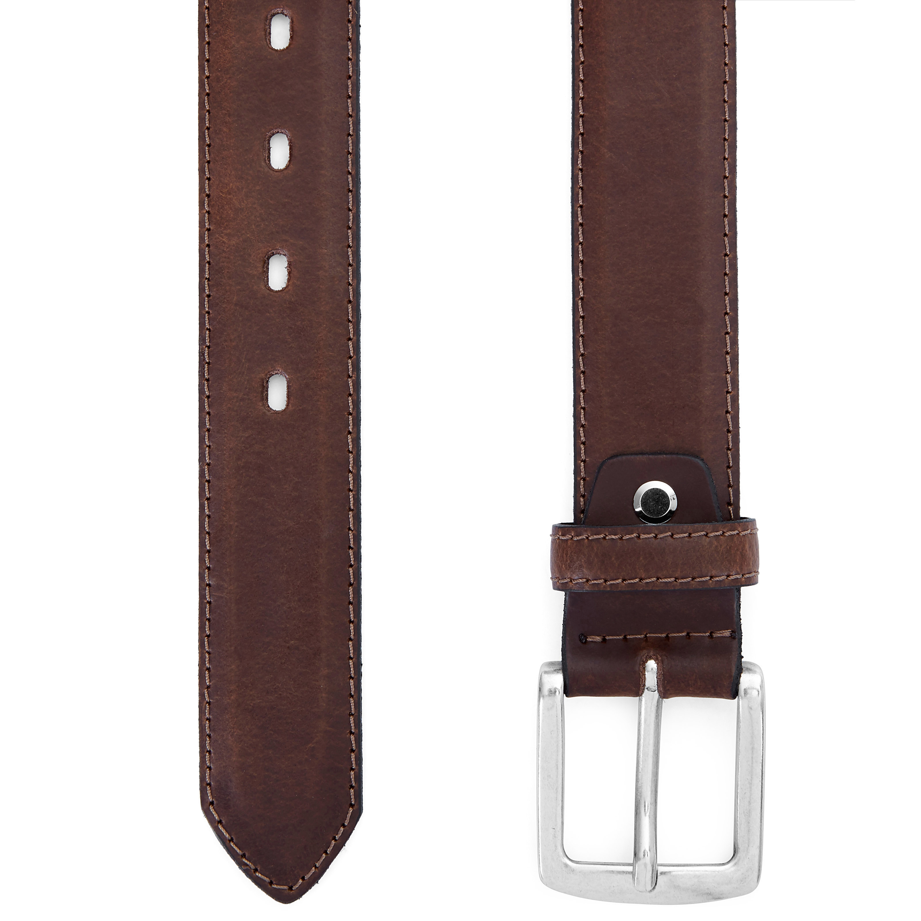 Allsidig Rustikt Brunt Belte - 2