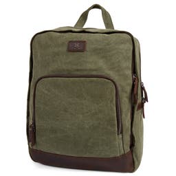 Sagan Green & Brown Backpack