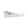 Short 925s Silver & Zirconia Dotted Tie Clip