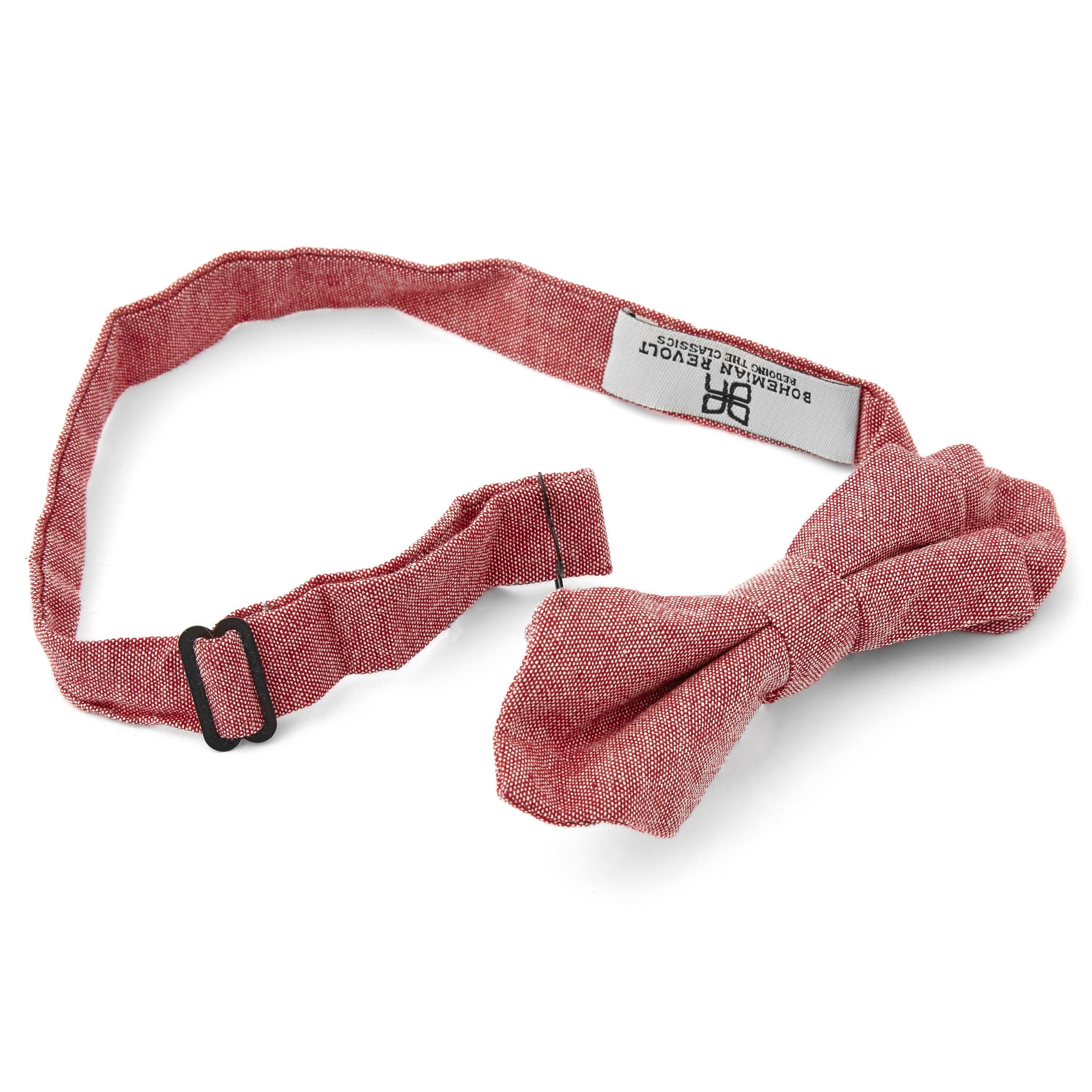 Ροζ Βαμβακερό Παπιγιόν με Μύτες - 2