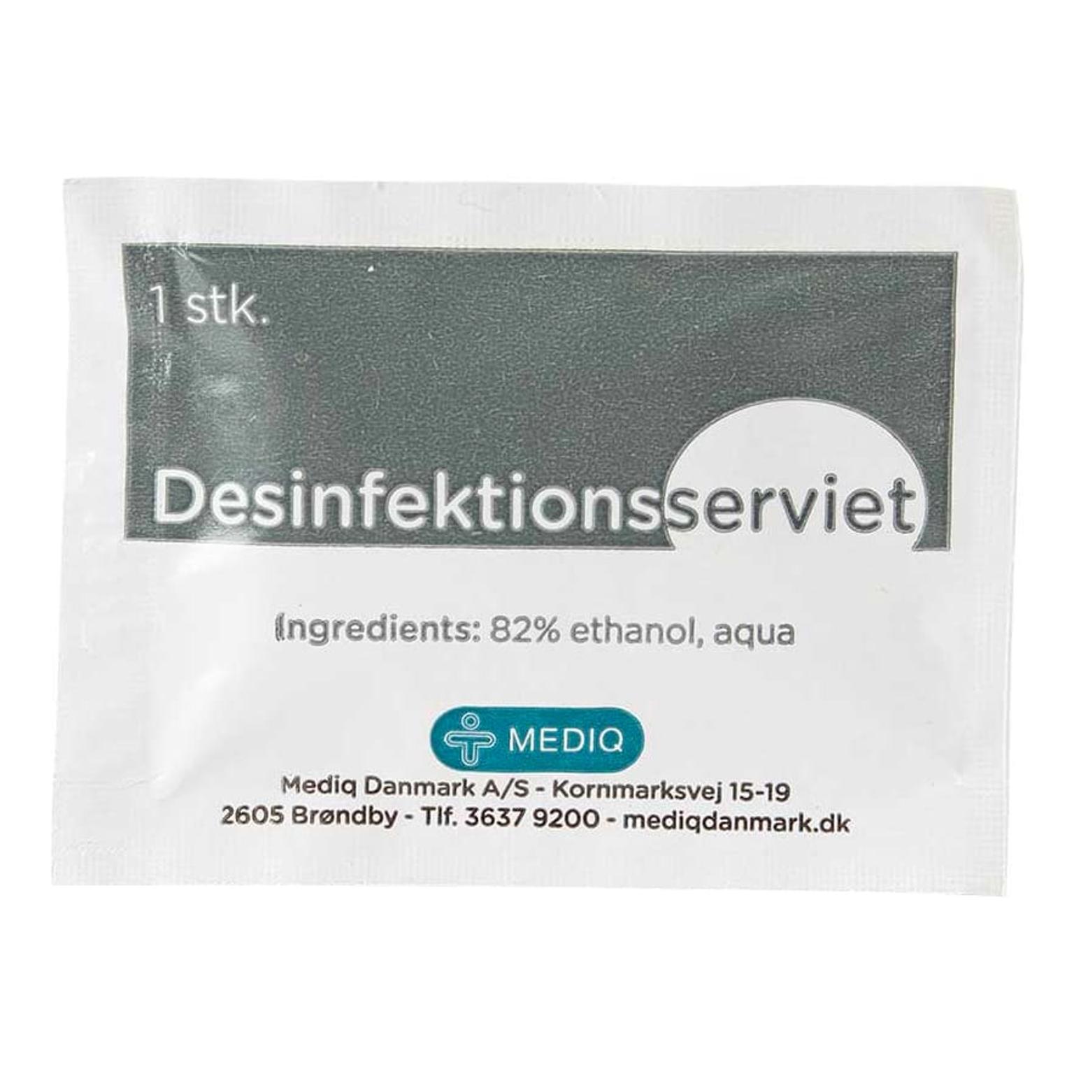 5-Pak Desinfektionsservietter m. Alkohol 5-Pak Desinfektionsservietter m. Alkohol