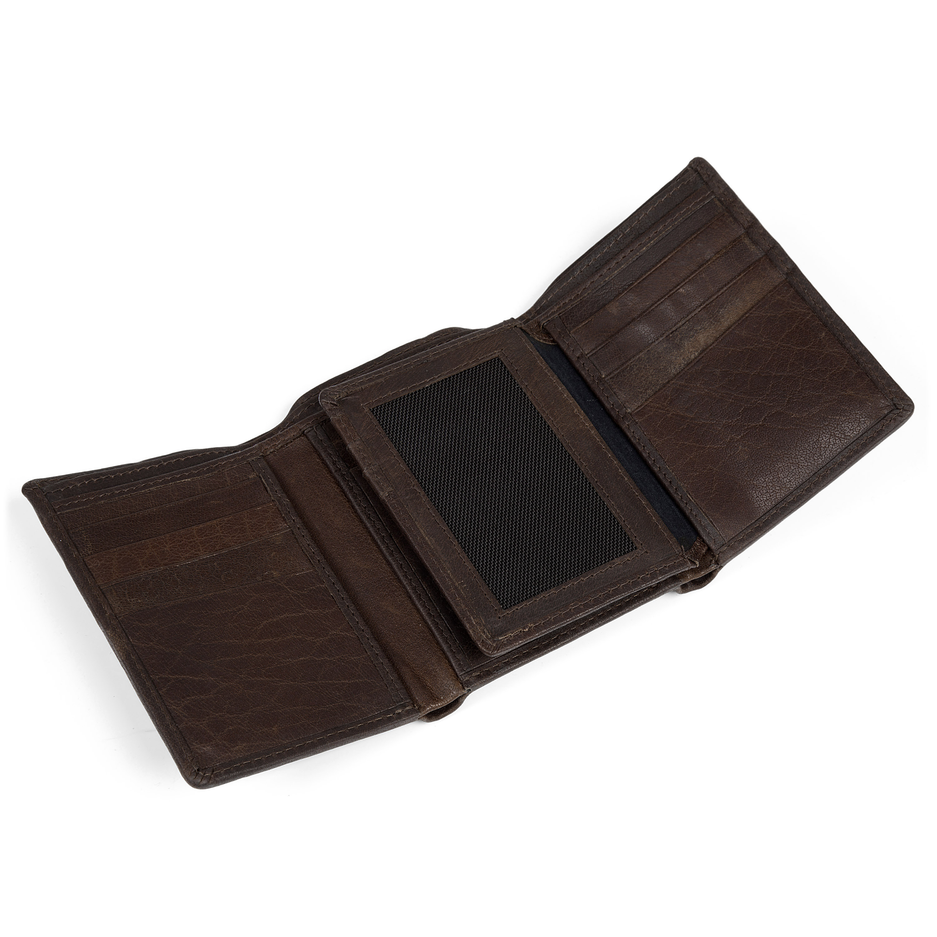 Portefeuille Montreal en cuir marron noisette RFID - 8