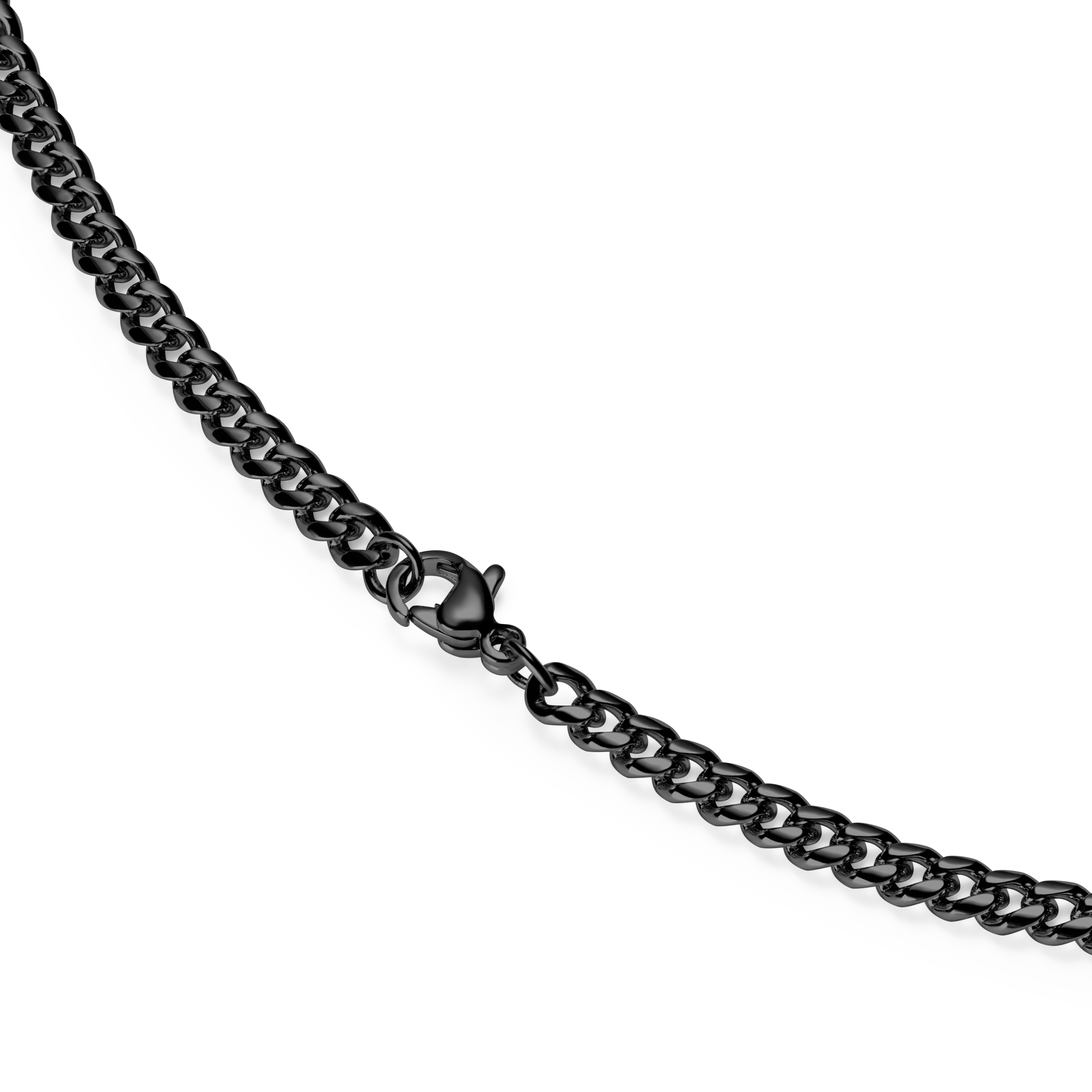 1/8" (3 mm) Black Chain Necklace - 4