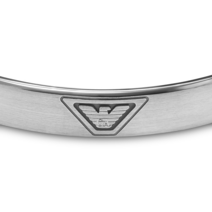Bracciale cuff Emporio Armani con logo dell'aquila - 5