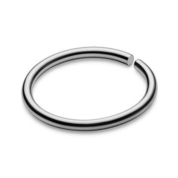 6 mm Seamless Silver-Tone Surgical Steel Piercing Ring 6 mm Seamless Silver-Tone Surgical Steel Piercing Ring