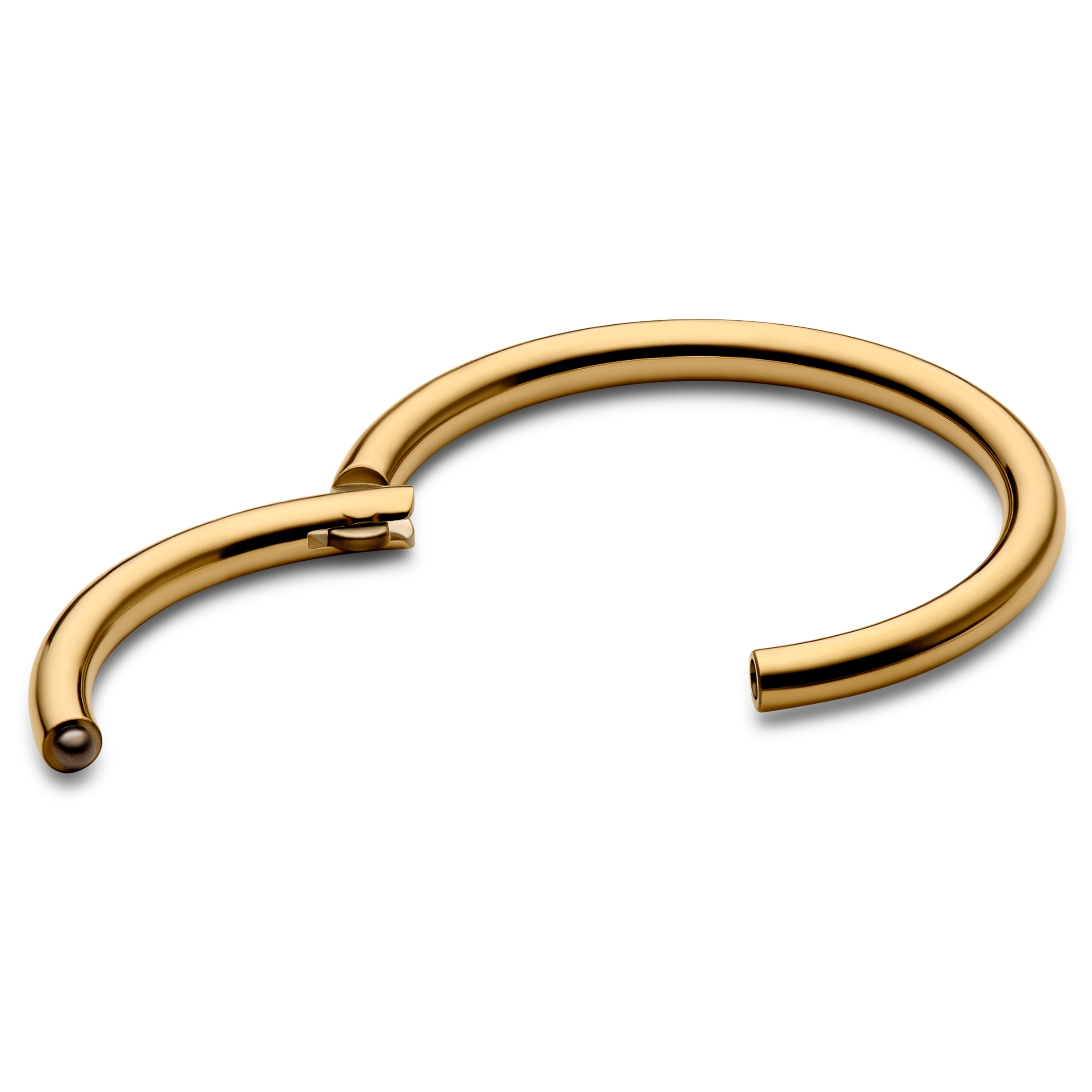 6 mm Goldfarbener Titan-Piercing-Ring - 2