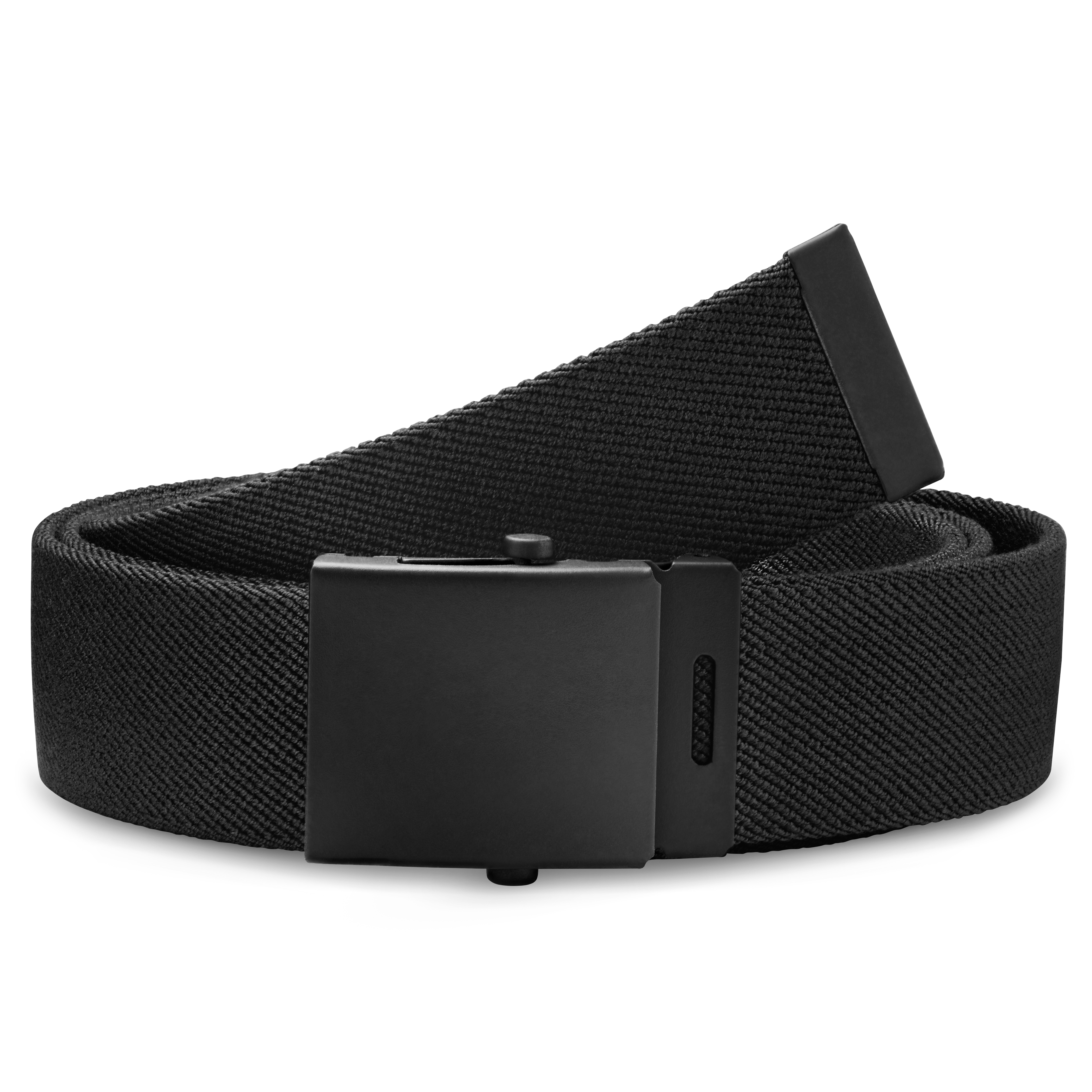 Hudson Automatický elastický tkaný opasek v černé barvě - 1