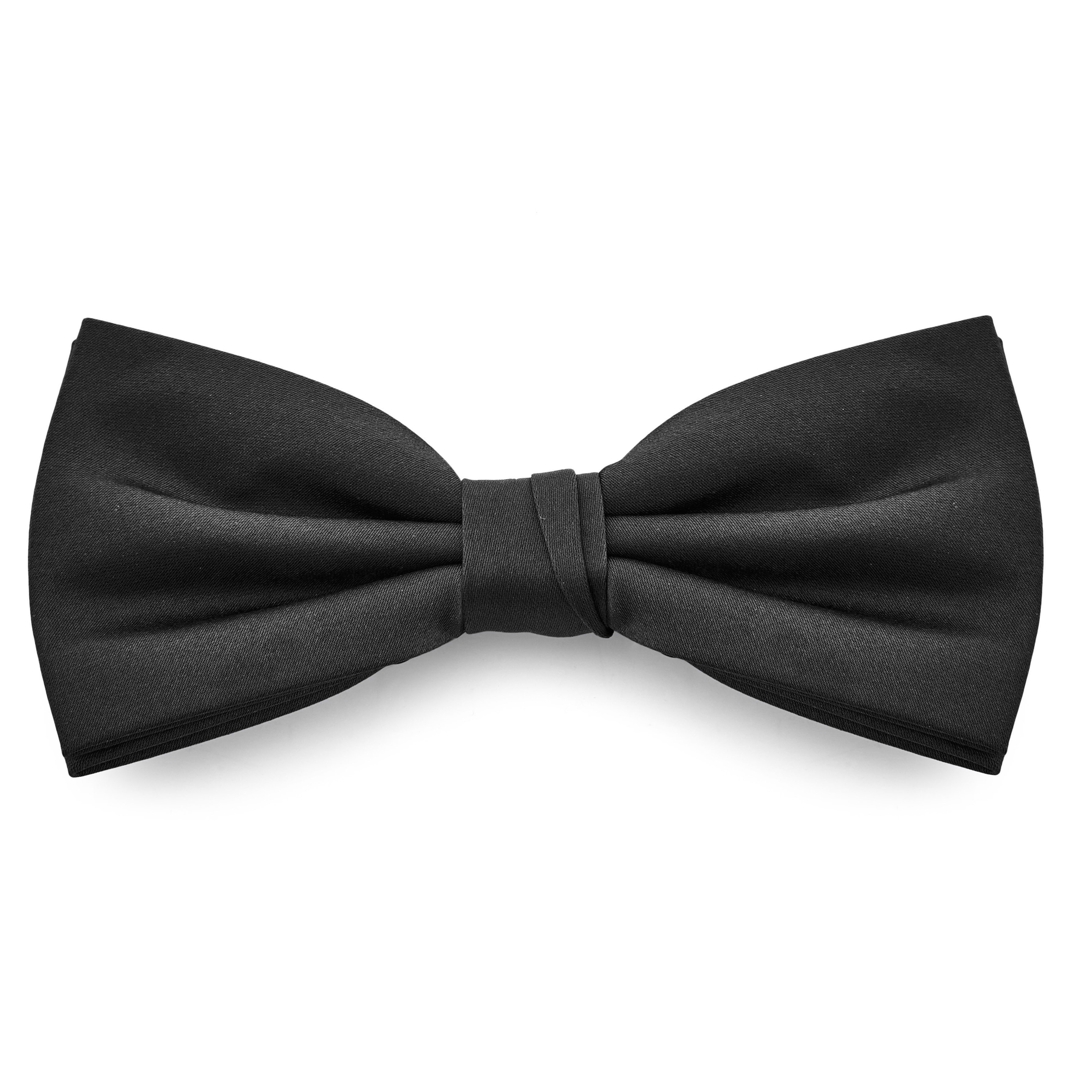 XL Basic Black Pre-Tied Bow Tie | In stock! | Trendhim