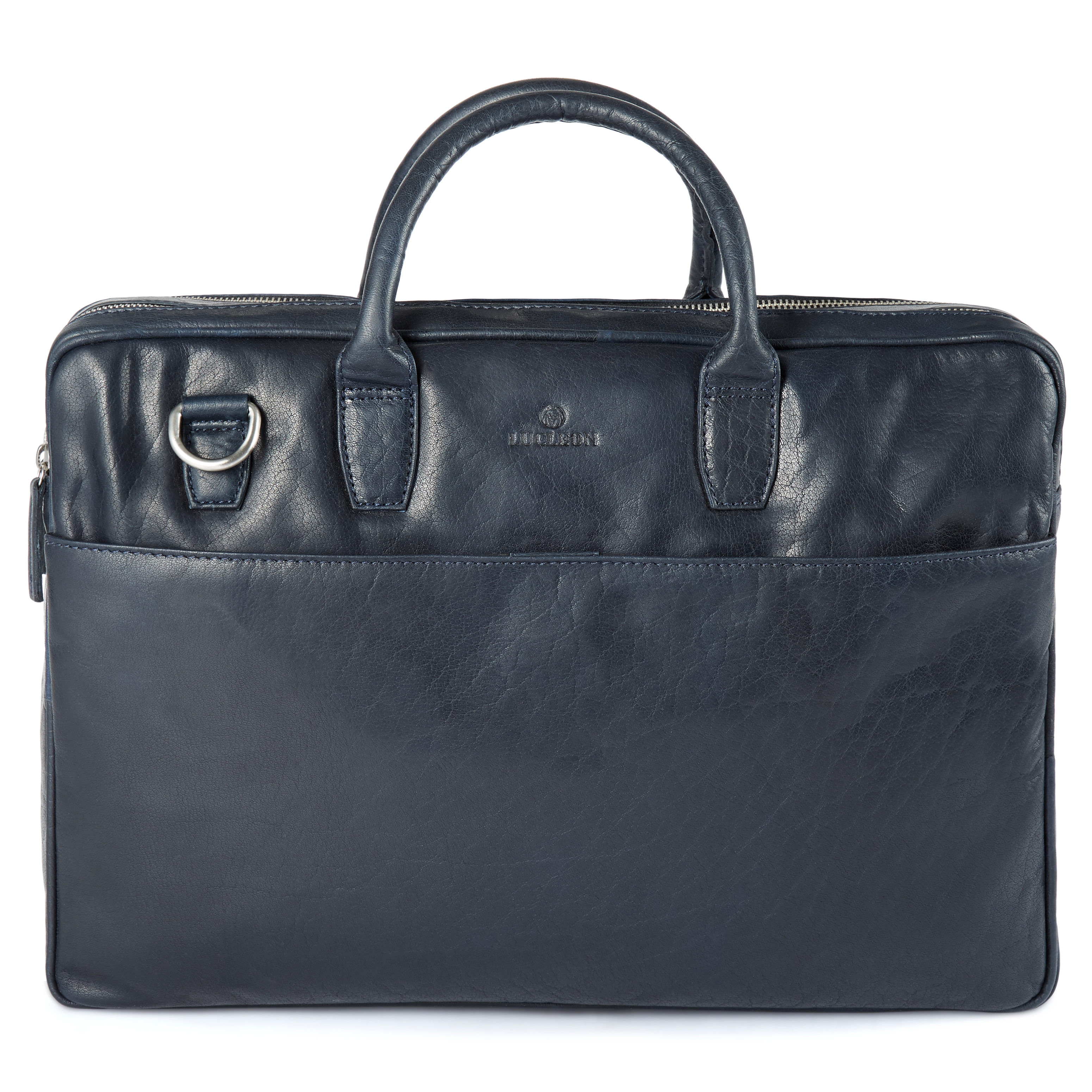 Montreal Marineblå Skinnveske med Dobbel Glidelås - 2