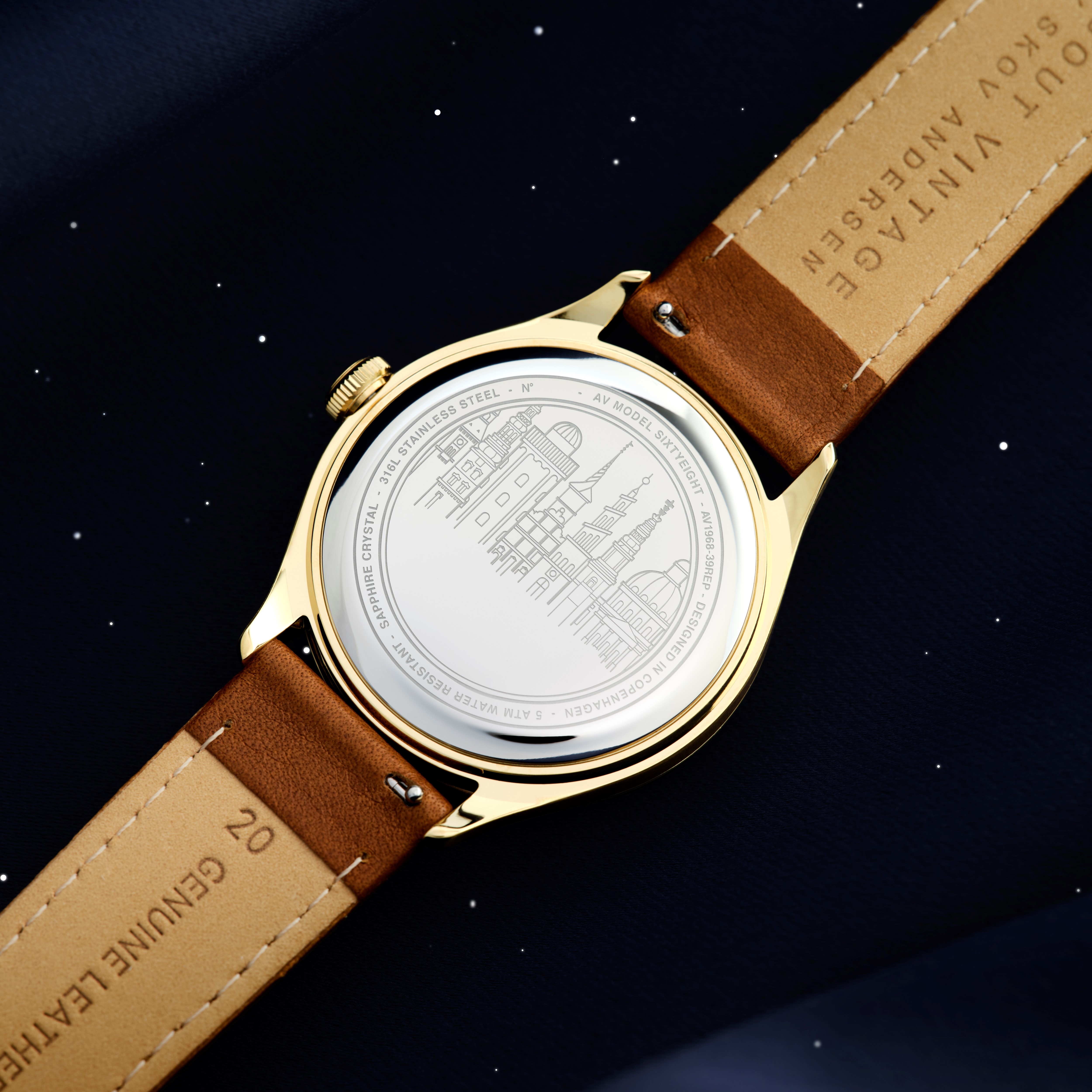 1968 Vintage | Gold Surgical Steel & White - 4