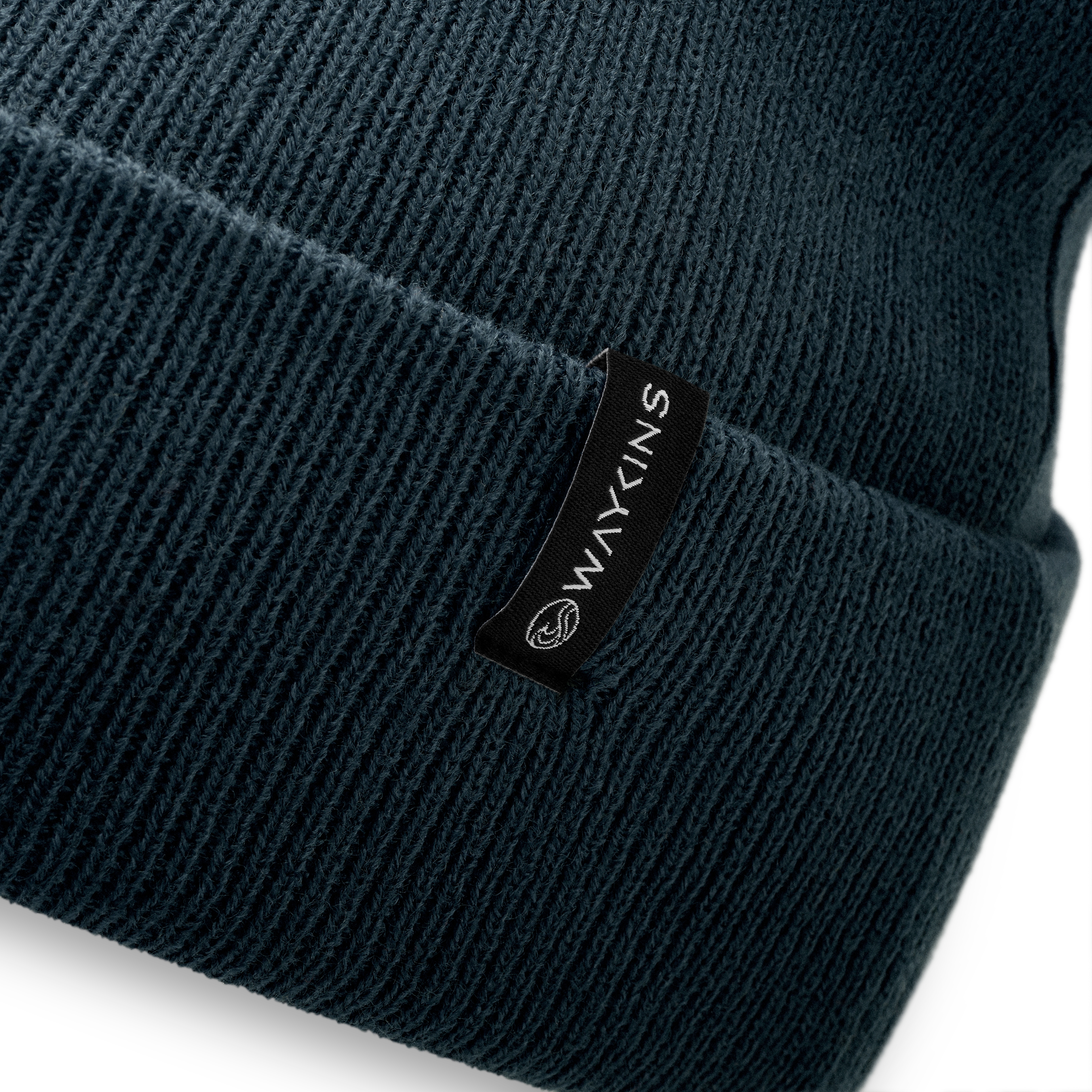 Baltic | Jemná pletená akrylová beanie čiapka v námorníckej modrej farbe - 3