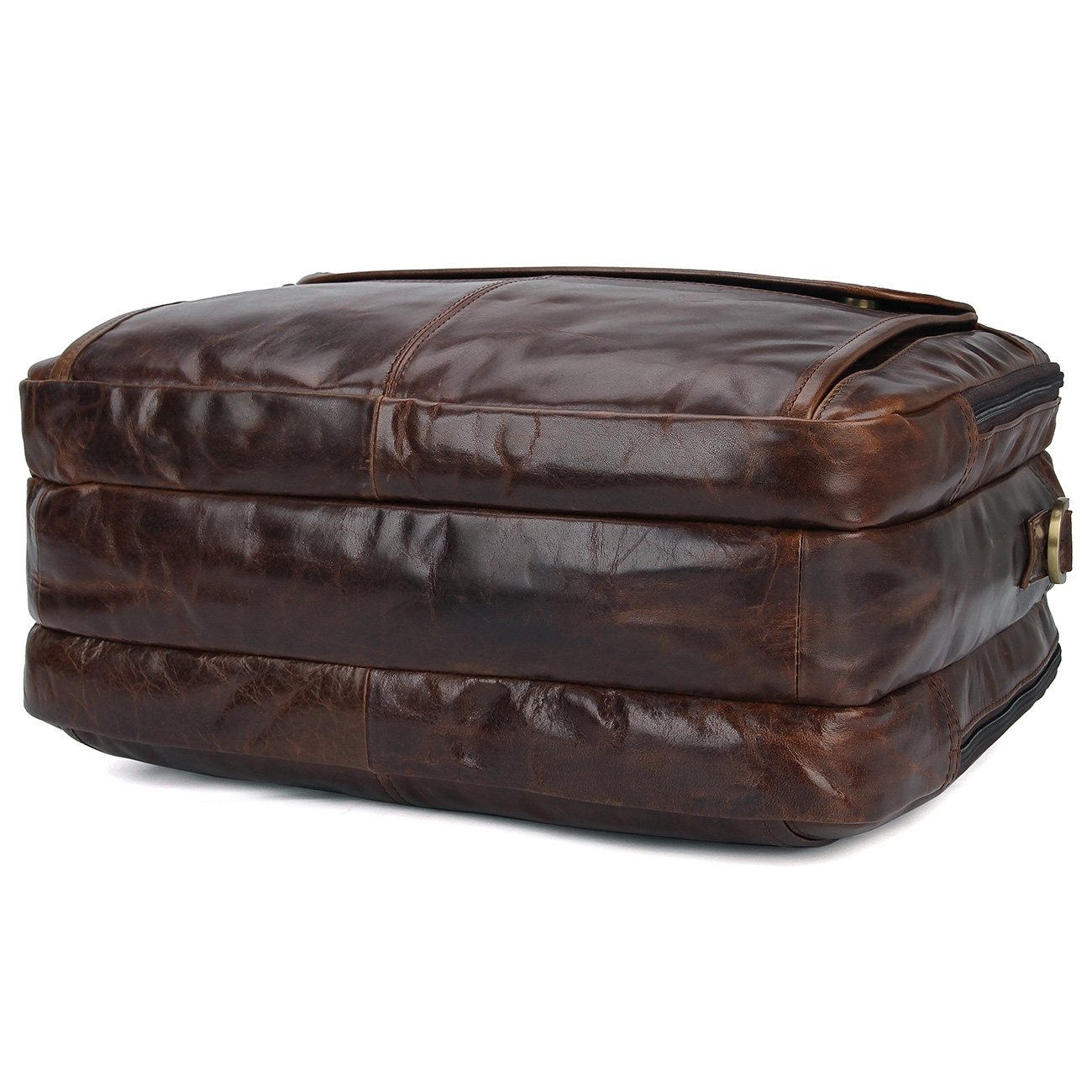 Brown Cario Multi Leather Bag - 6