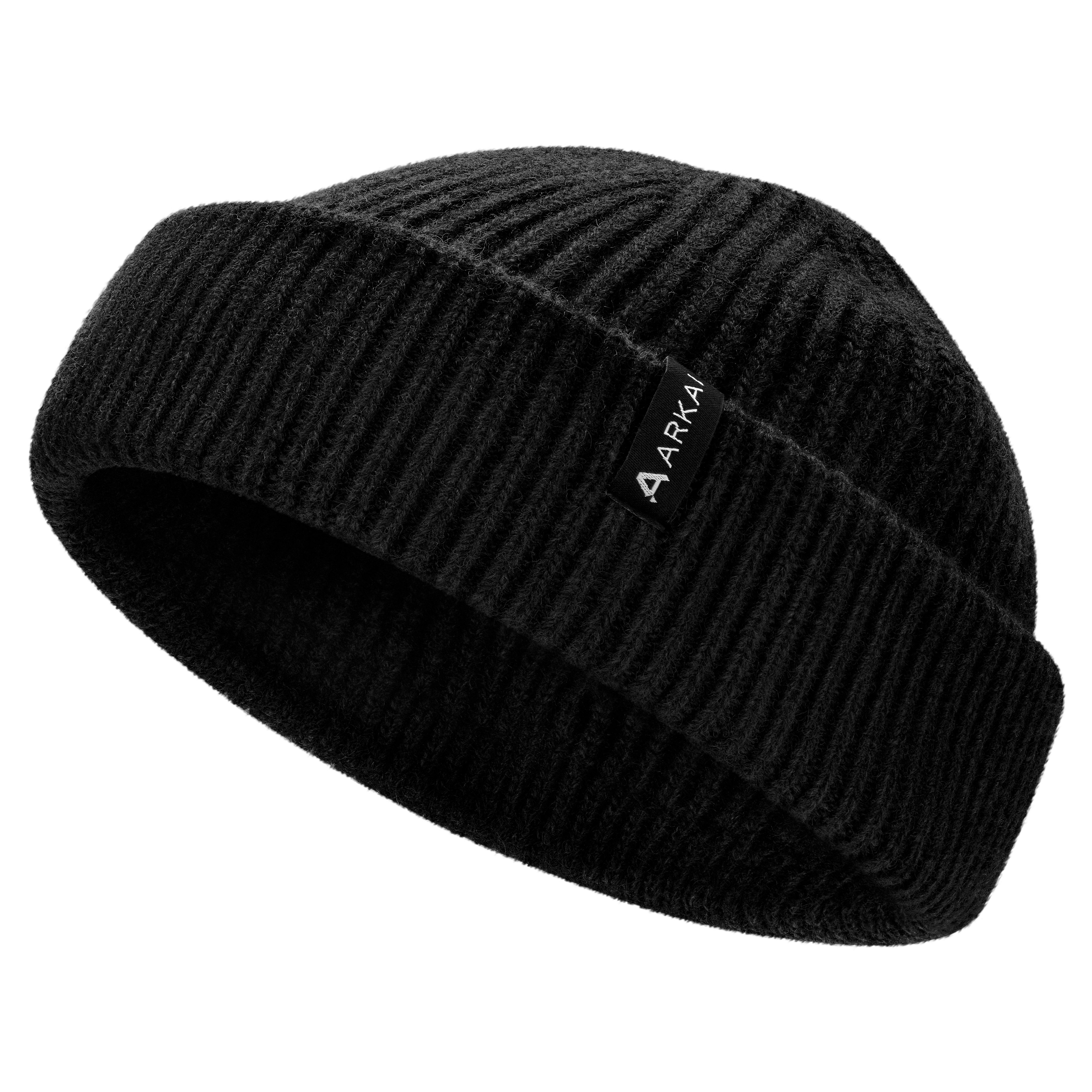 Nordic | Zwarte Beanie in Zeemansstijl van Wolmix