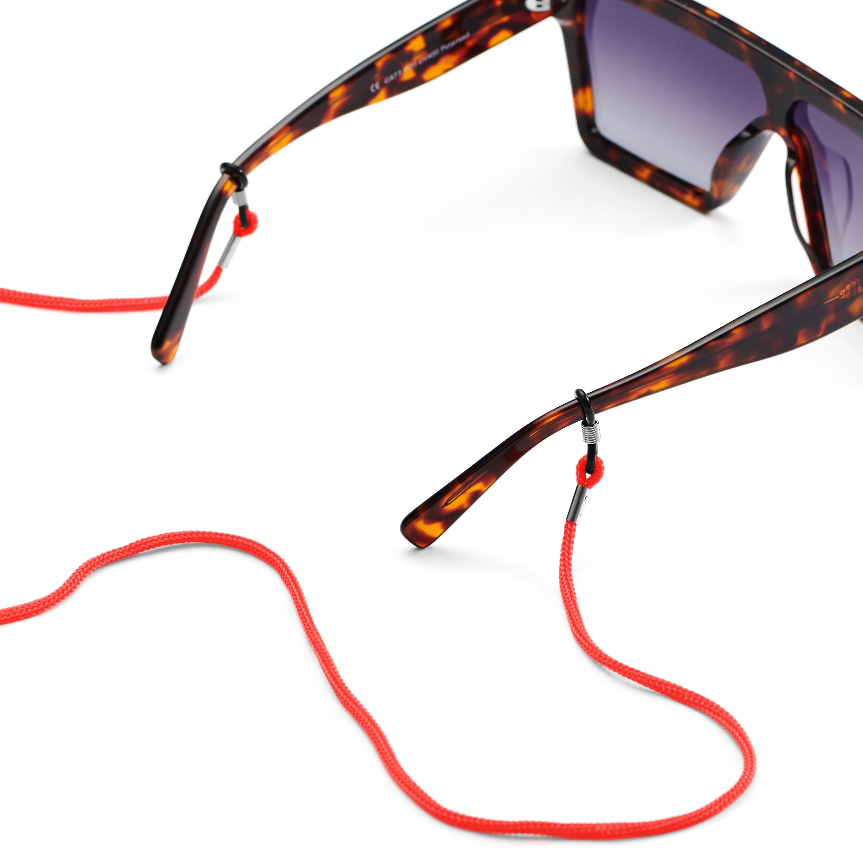 Attache pour lunettes de soleil rouge - 4