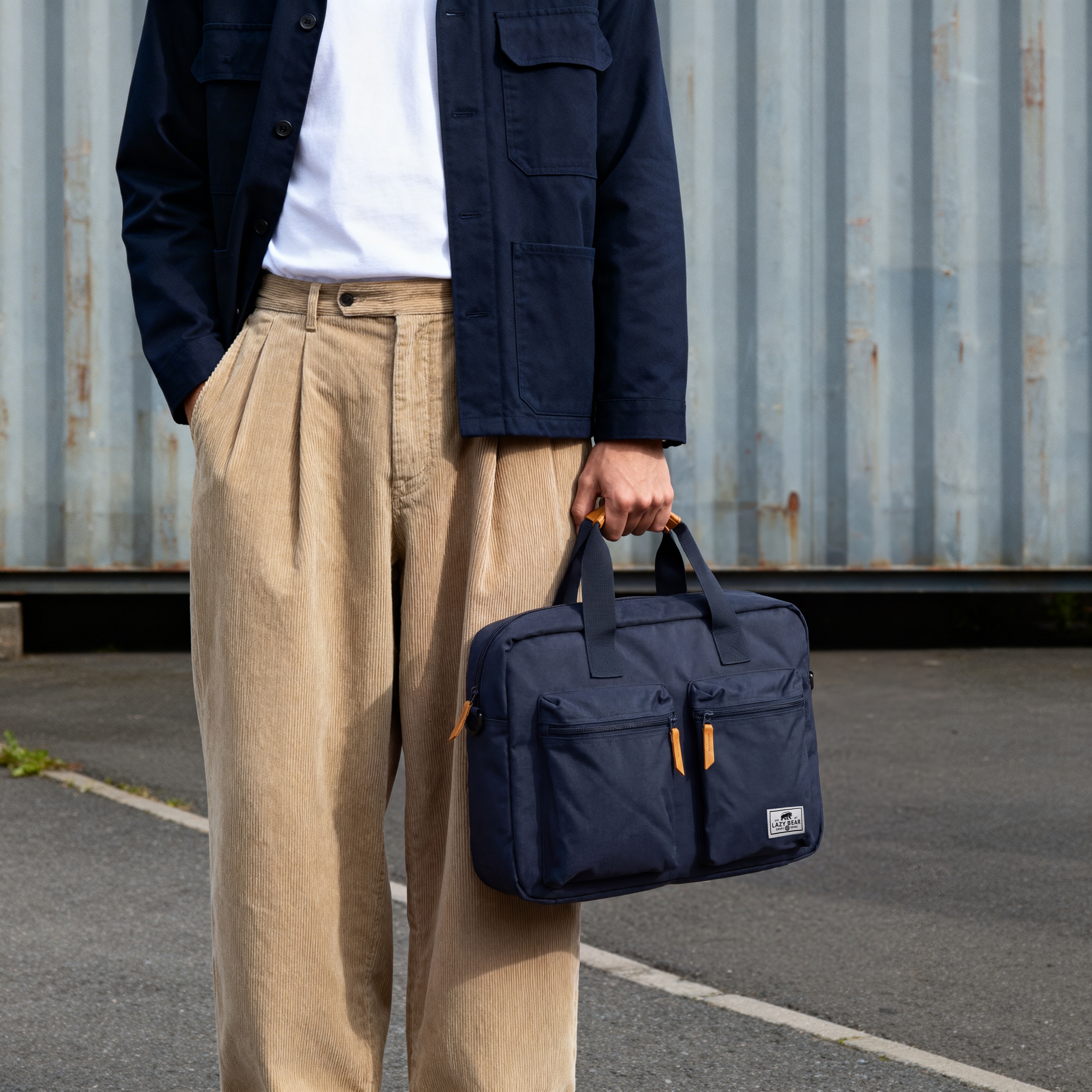 Lars Marineblå Laptopveske - 3