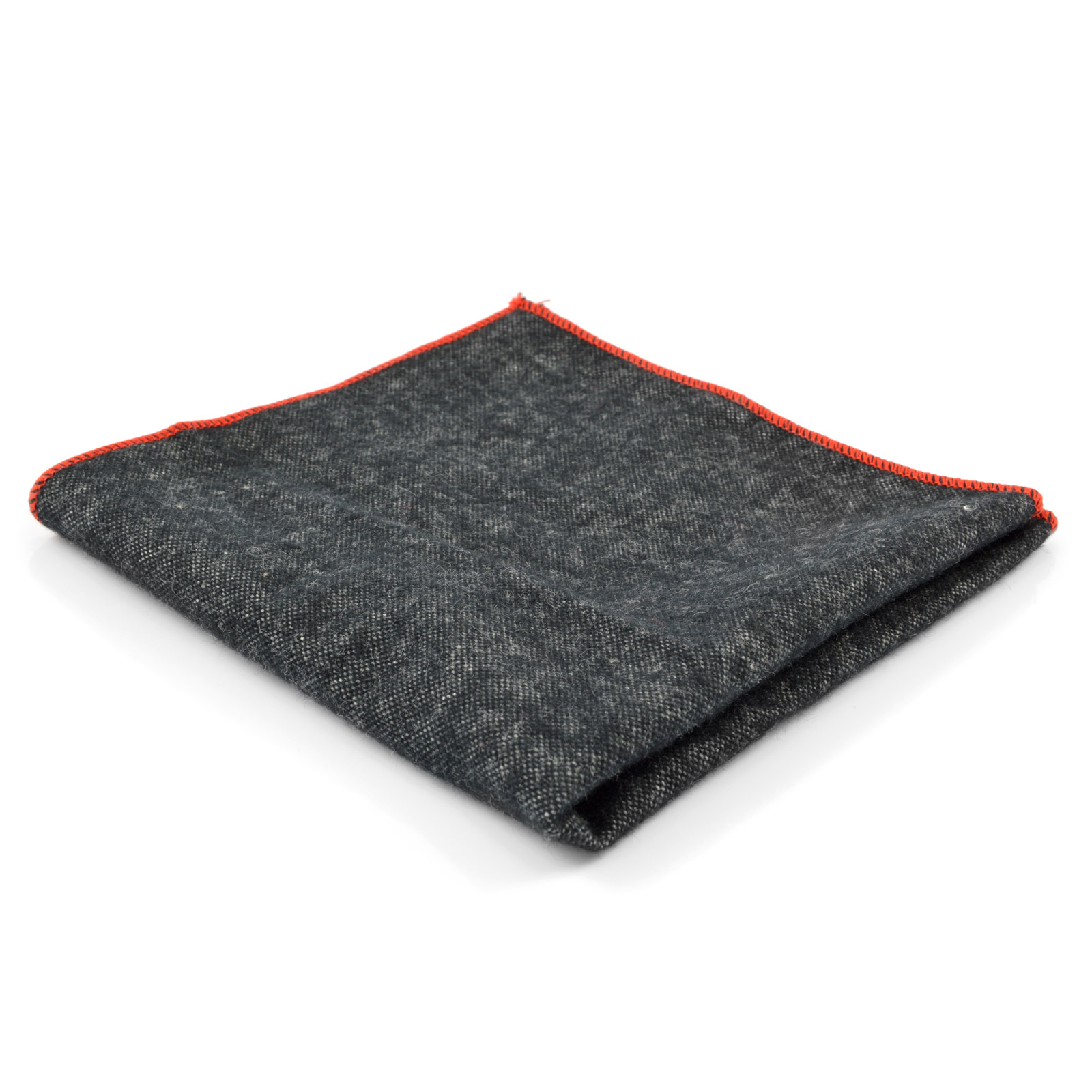 Classic Grey - Black Pocket Square - 1