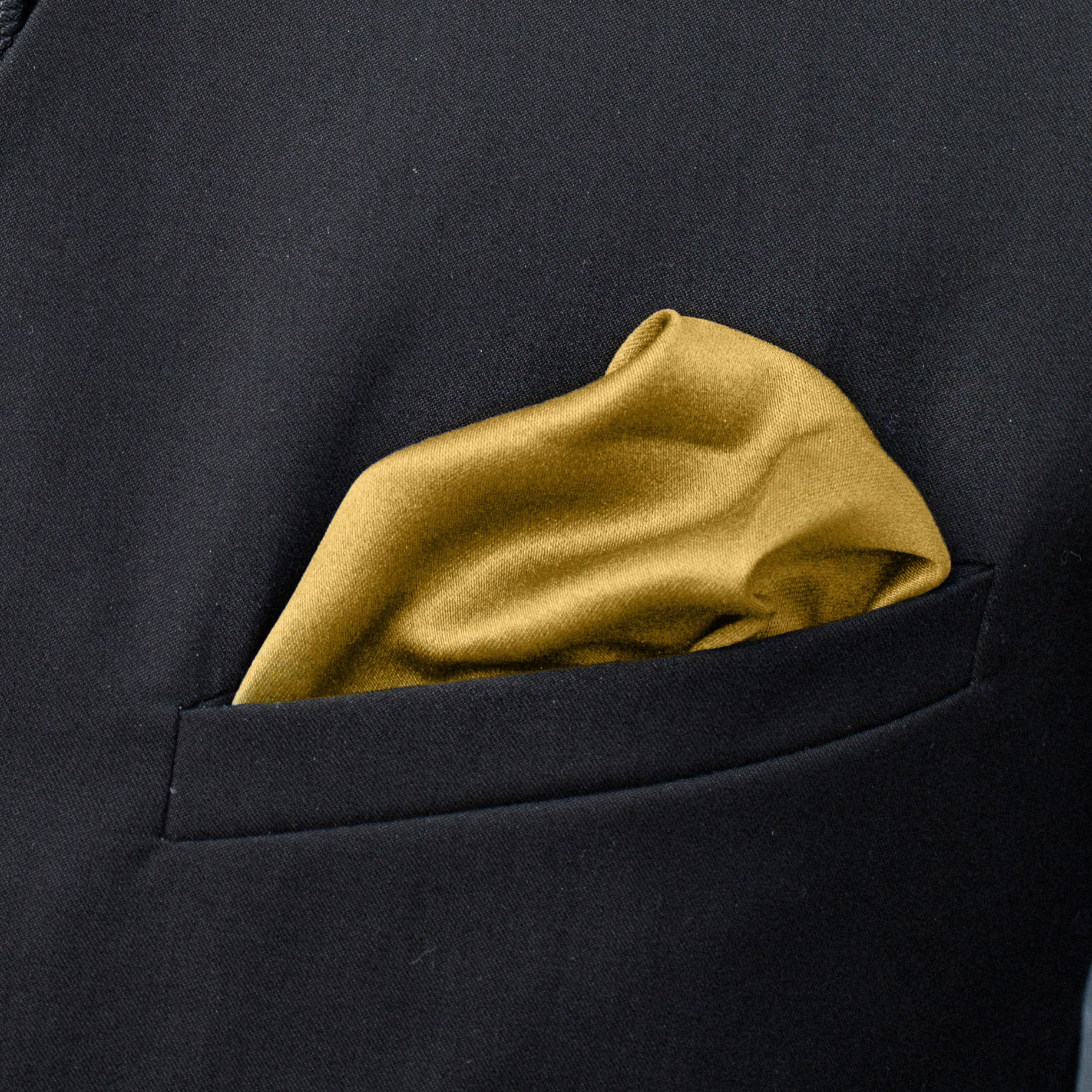 Glanzend Goudkleurige Eenvoudige Pochet - 3