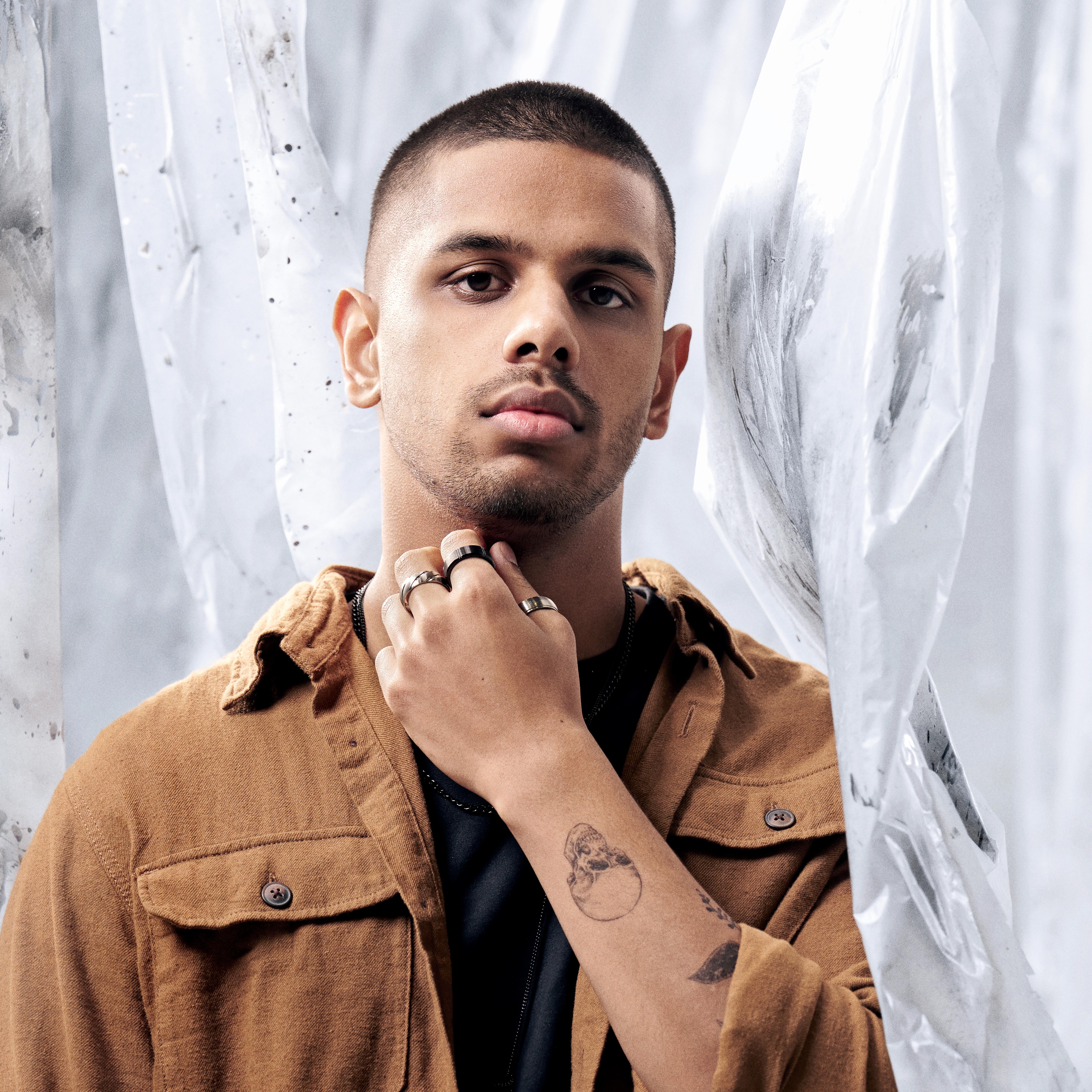 Titánový prsteň Aesop Wave v striebornej farbe - 5